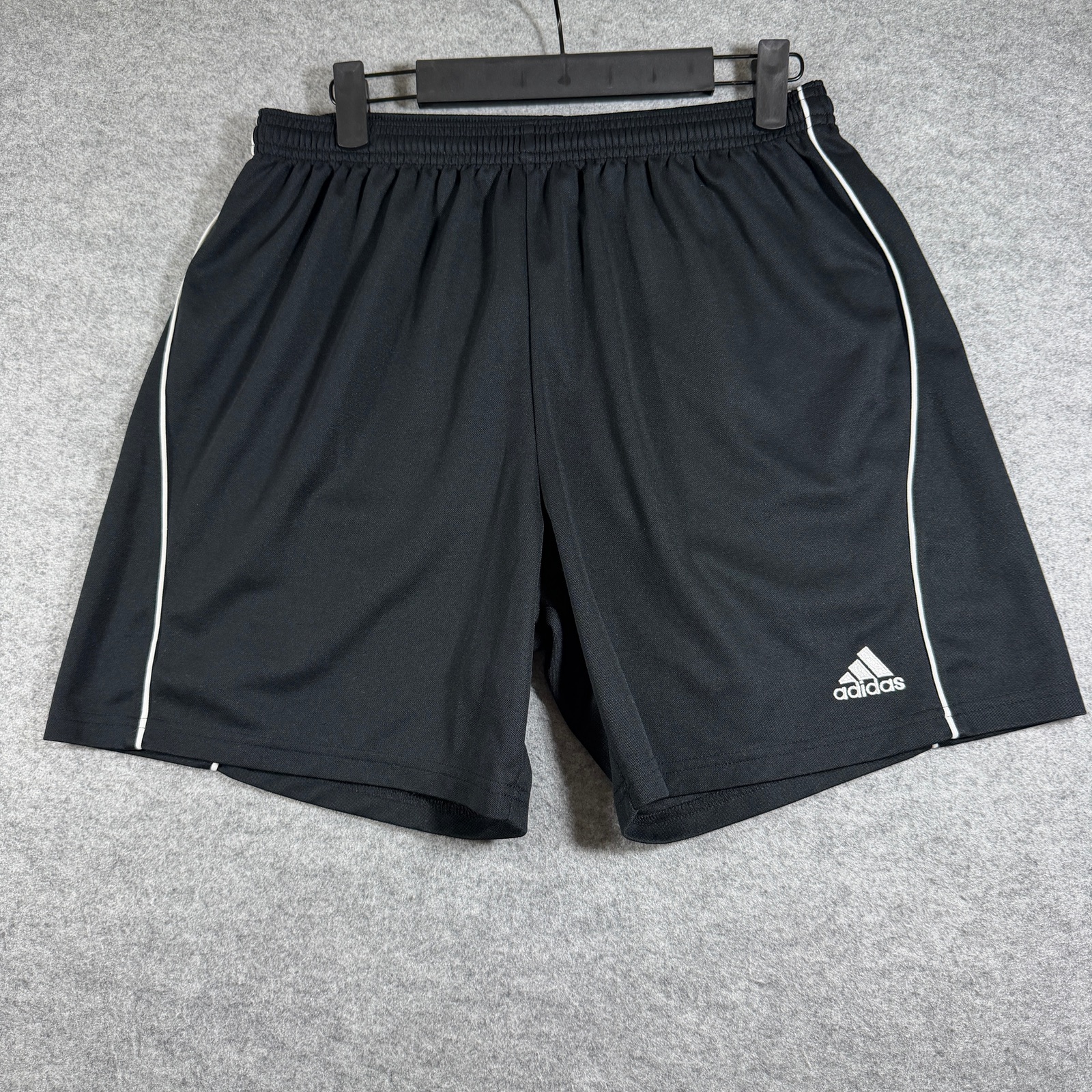 Vintage Adidas Training Shorts Mens M Black Climalite Drawstring Lightweight