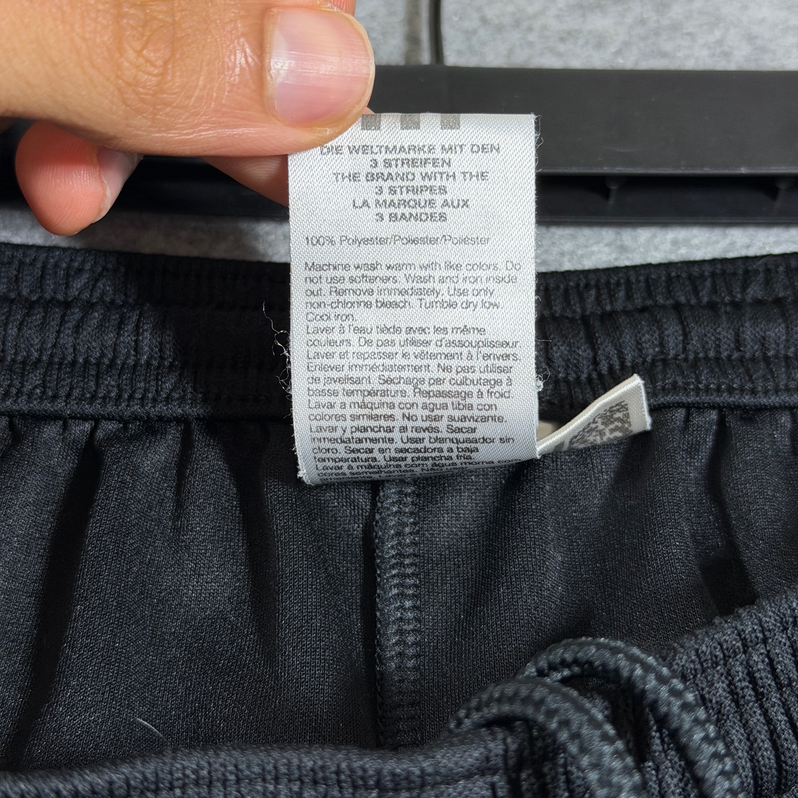 Vintage Adidas Training Shorts Mens M Black Climalite Drawstring Lightweight thumbnail 13