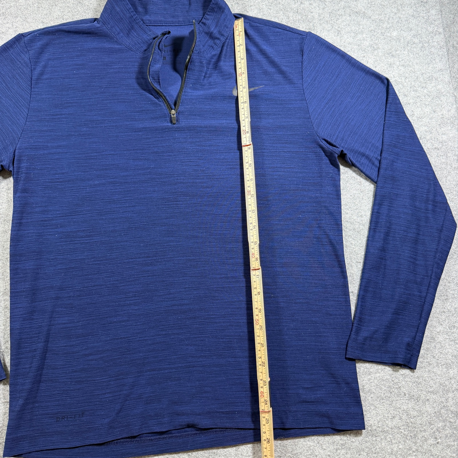 Nike Dri-Fit Quarter Zip Pullover Mens M Navy Blue Athletic Training Lightweight thumbnail 6