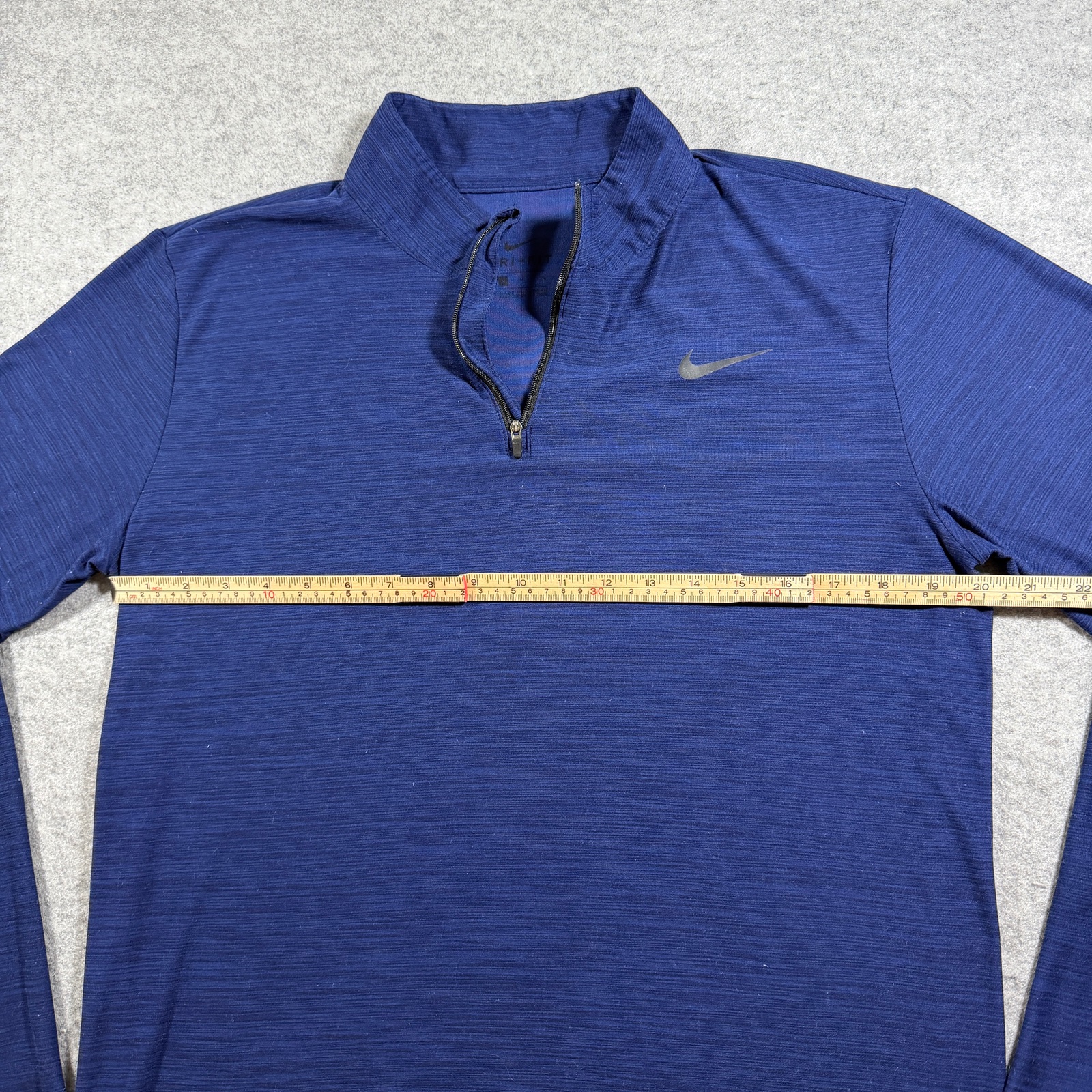 Nike Dri-Fit Quarter Zip Pullover Mens M Navy Blue Athletic Training Lightweight thumbnail 7