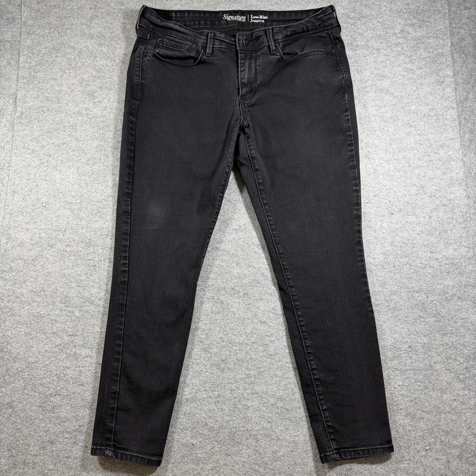 Levi's Signature Jegging Jeans Womens 14S 32x30 Black Low Rise Skinny Stretch