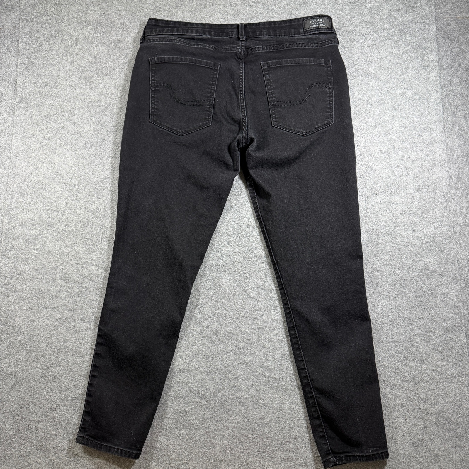 Levi's Signature Jegging Jeans Womens 14S 32x30 Black Low Rise Skinny Stretch thumbnail 2