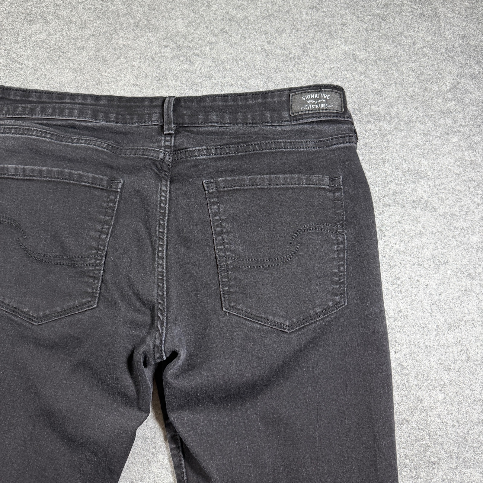 Levi's Signature Jegging Jeans Womens 14S 32x30 Black Low Rise Skinny Stretch thumbnail 3