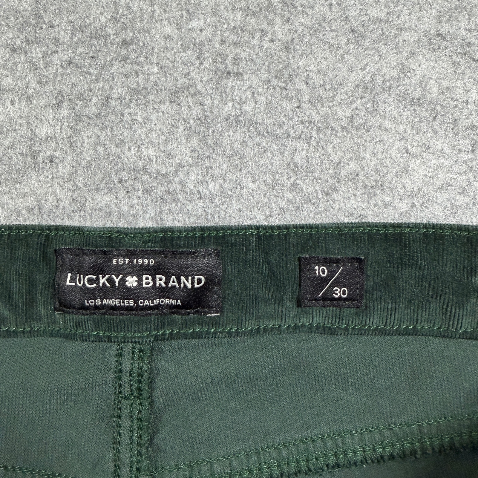Lucky Brand Ava Skinny Pants Womens 10/30 Dark Green Corduroy Stretch Mid Rise thumbnail 5