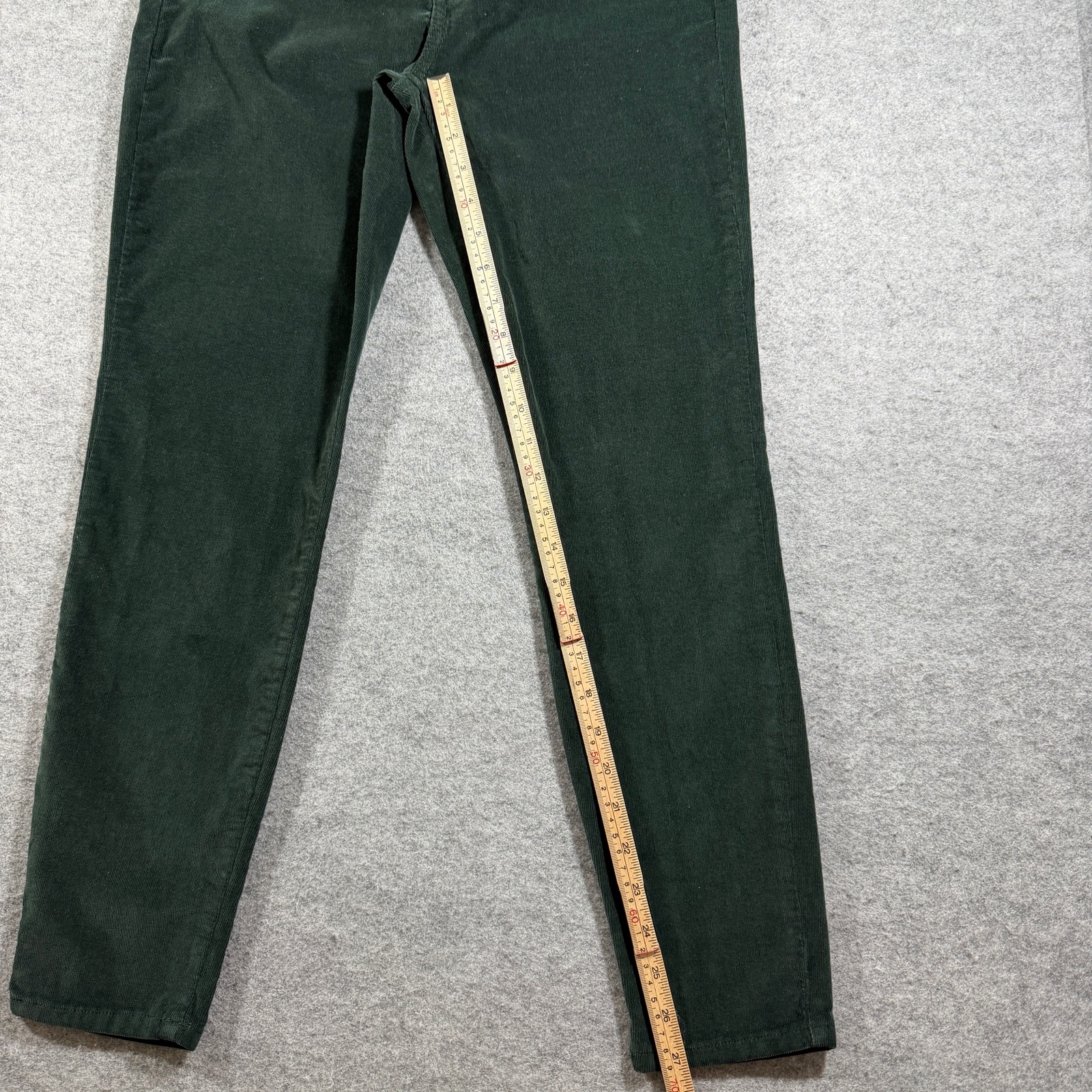 Lucky Brand Ava Skinny Pants Womens 10/30 Dark Green Corduroy Stretch Mid Rise thumbnail 7