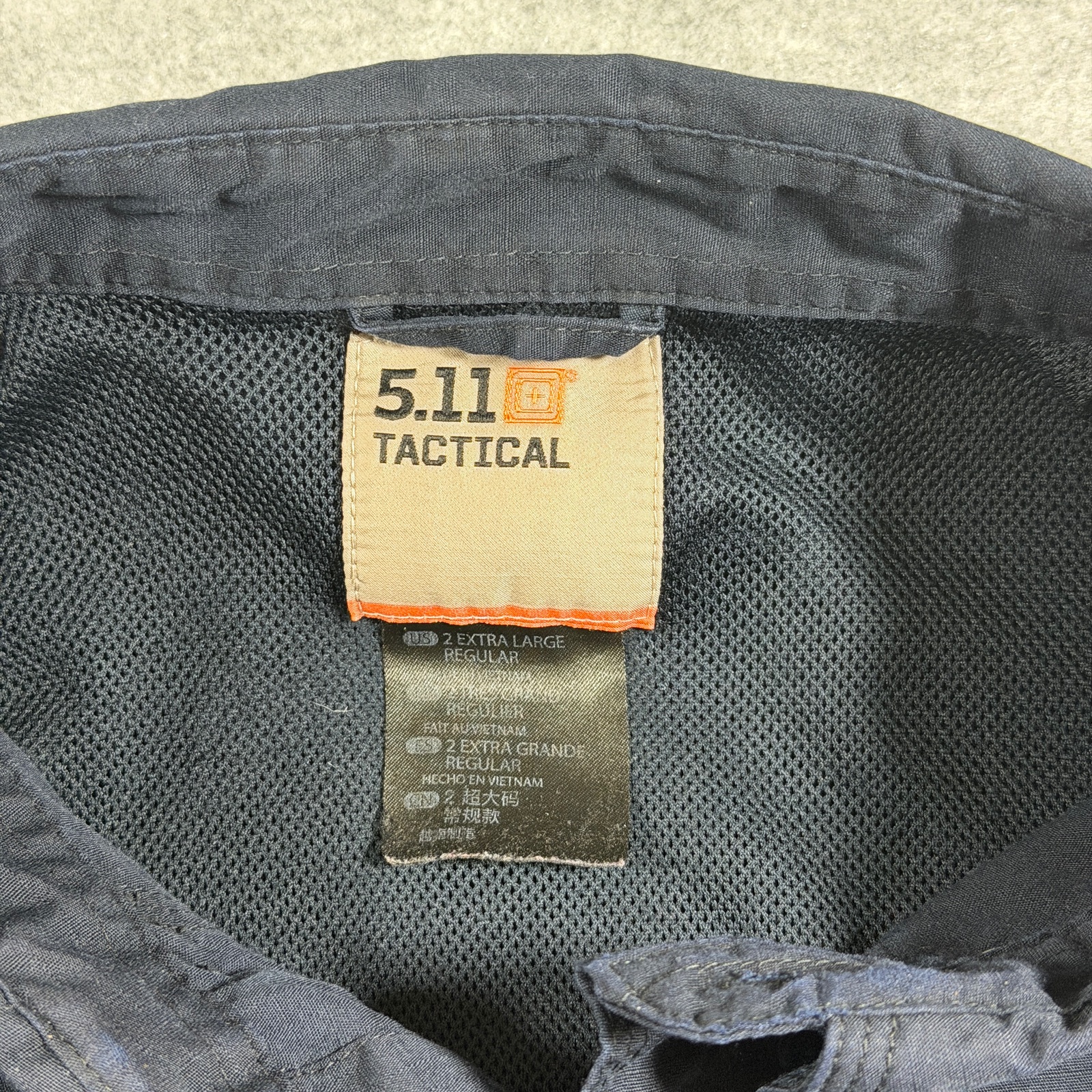 5.11 Tactical Taclite Pro Shirt Mens 2XL Navy Long Sleeve Roll Up Tab Workwear thumbnail 5