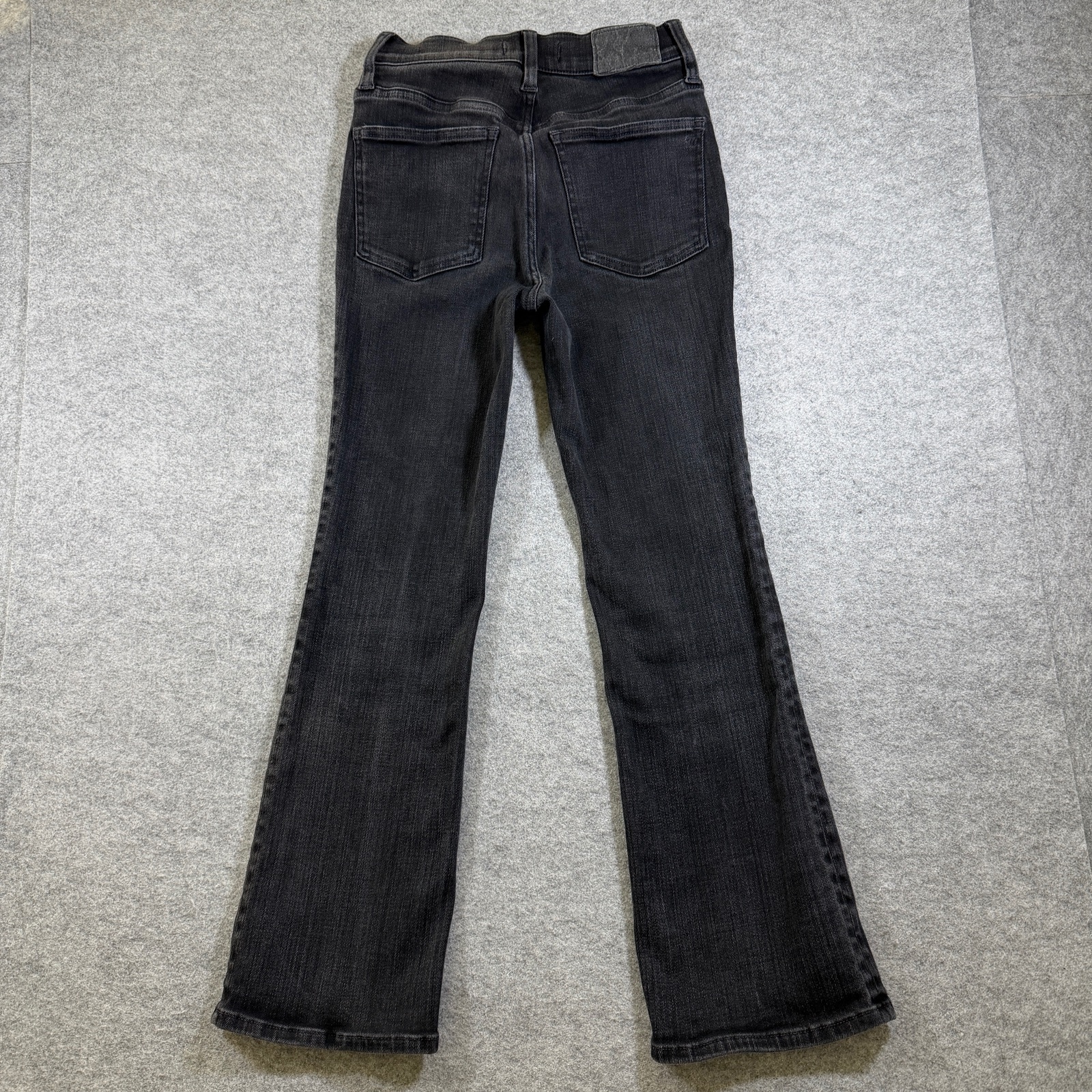 Madewell Kick Out Jeans Womens 26 Black Charcoal Wash Mid Rise Bootcut thumbnail 2