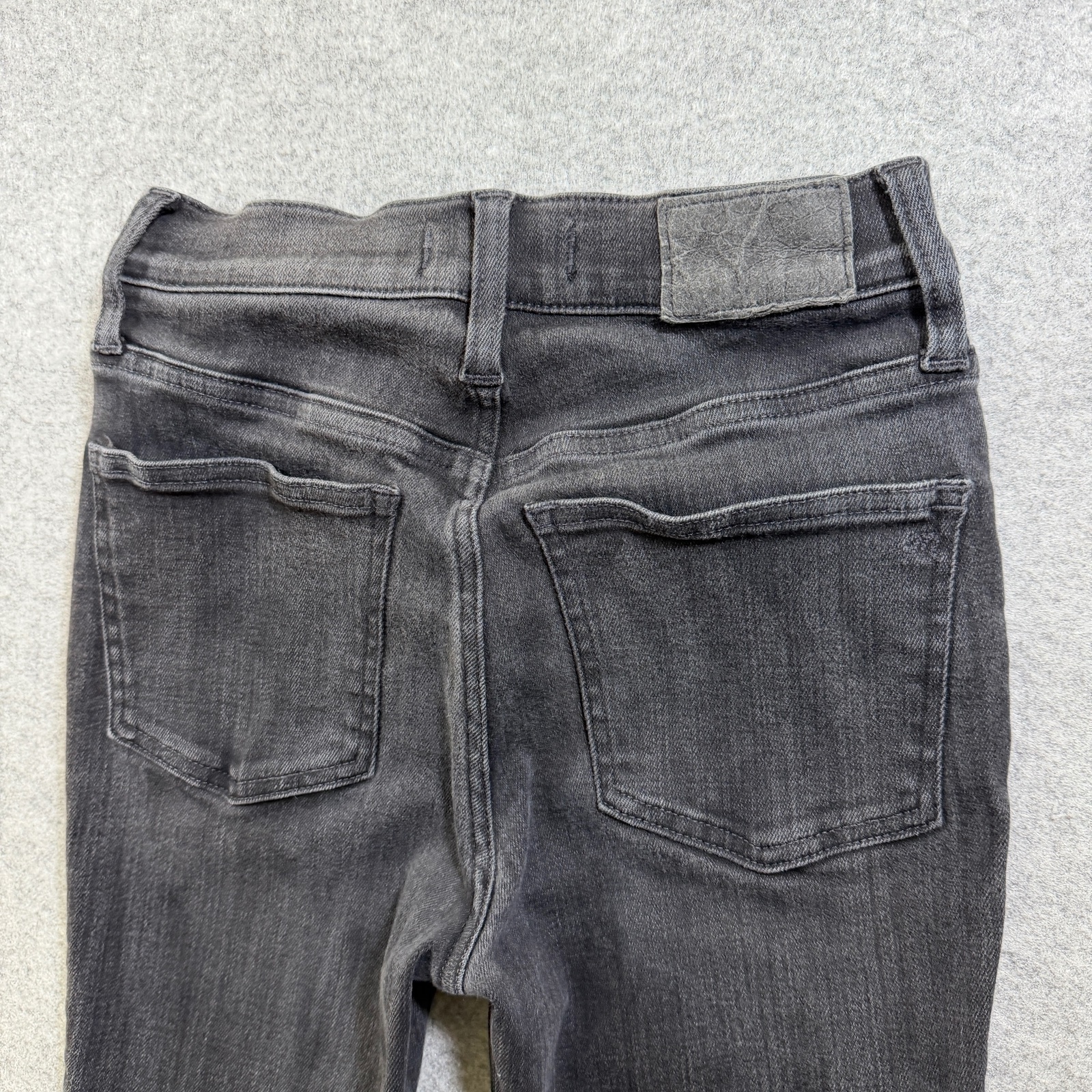 Madewell Kick Out Jeans Womens 26 Black Charcoal Wash Mid Rise Bootcut thumbnail 5