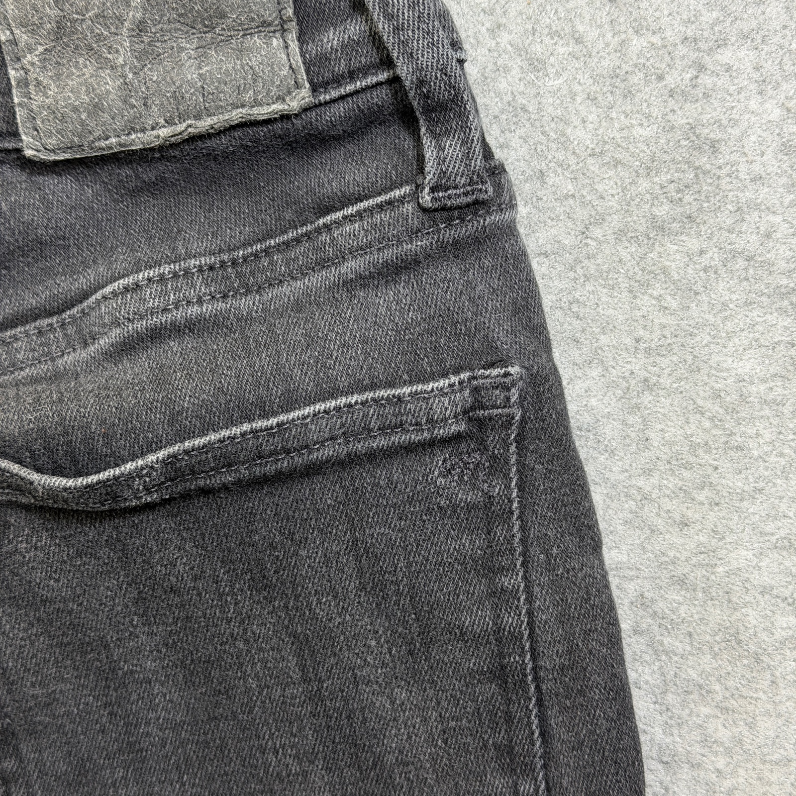 Madewell Kick Out Jeans Womens 26 Black Charcoal Wash Mid Rise Bootcut thumbnail 9