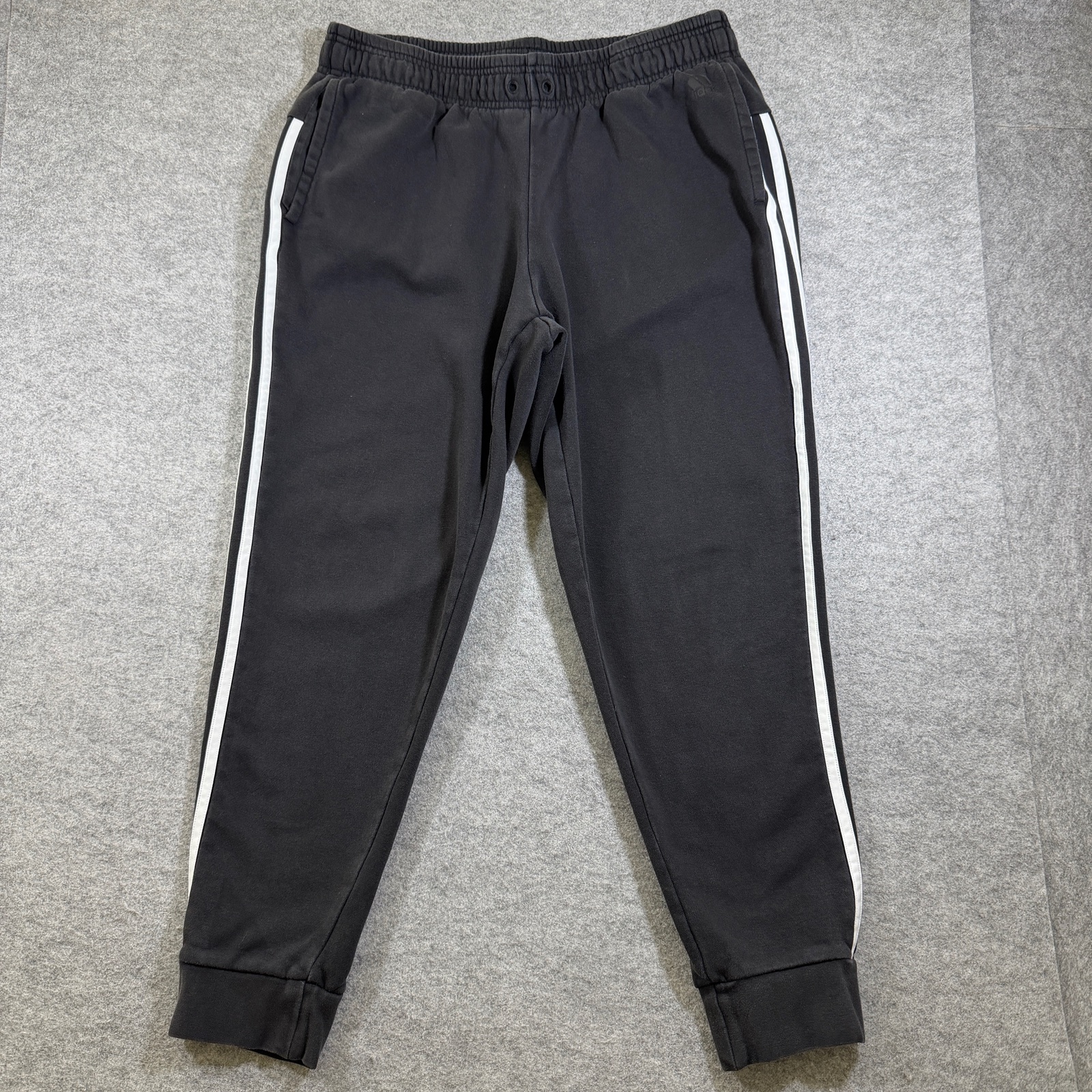 Adidas Tiro Track Pants Mens L Black Joggers Tapered Fit 3 Stripes Athletic thumbnail 2