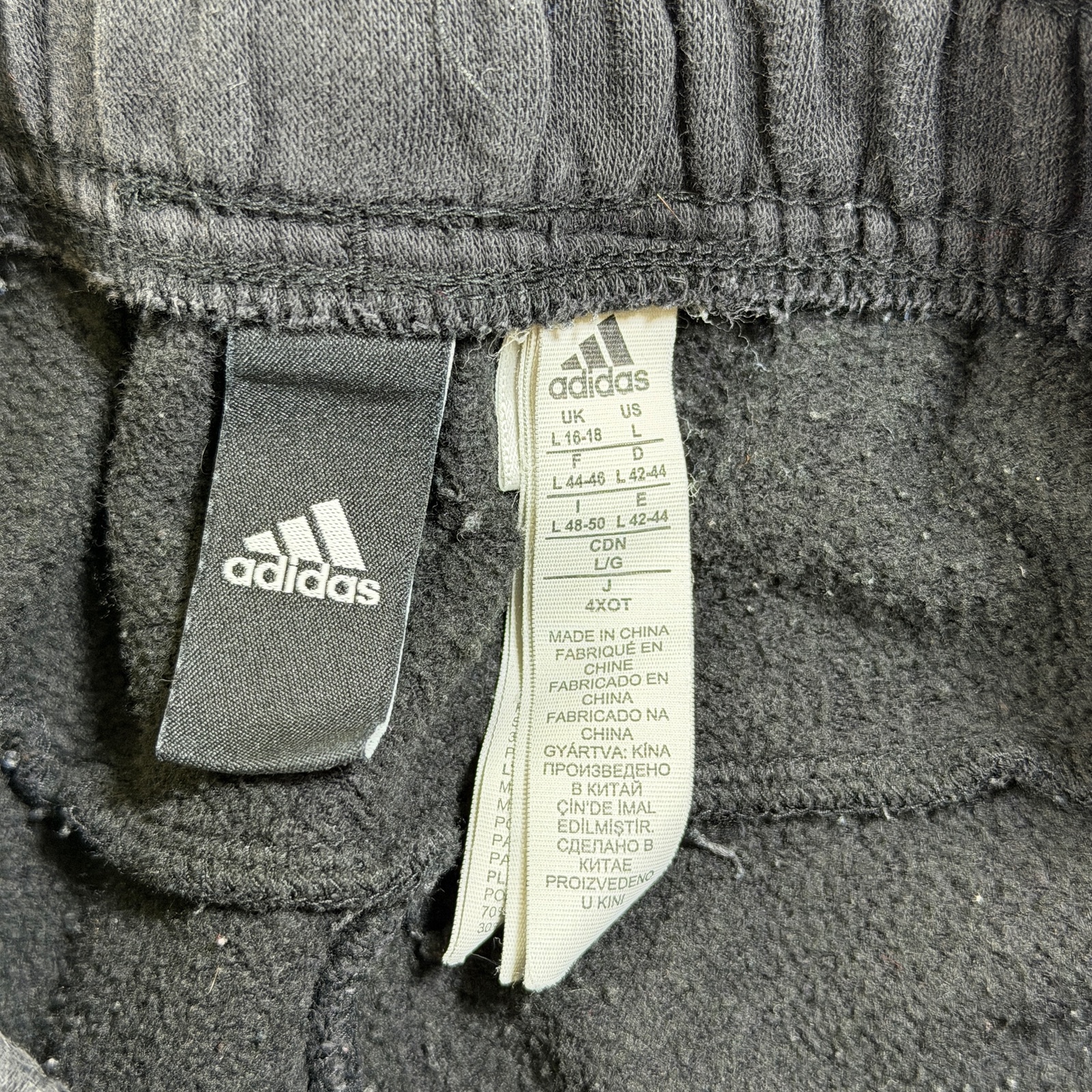 Adidas Tiro Track Pants Mens L Black Joggers Tapered Fit 3 Stripes Athletic thumbnail 4