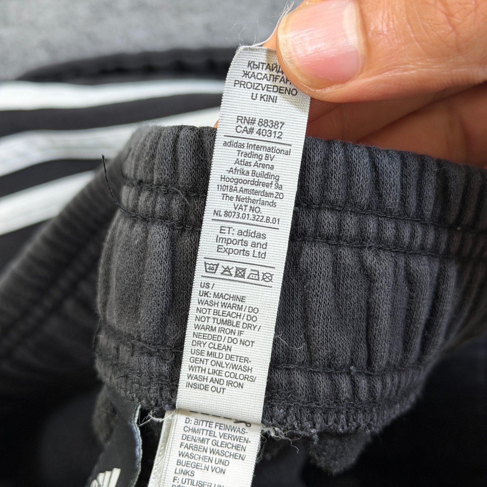 Adidas Tiro Track Pants Mens L Black Joggers Tapered Fit 3 Stripes Athletic thumbnail 11