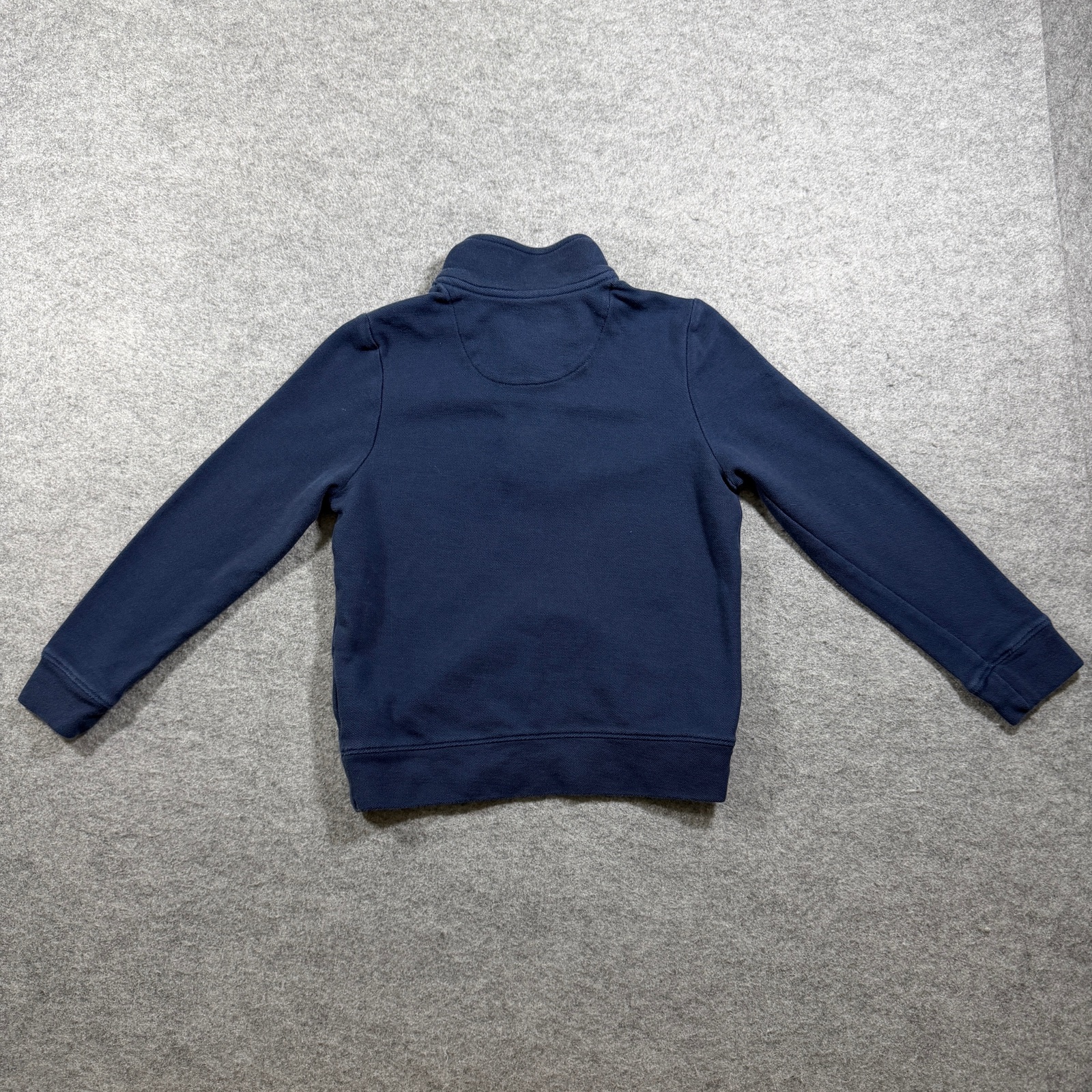 Vineyard Vines Whale Quarter Zip Pullover Boys 6 Navy Pima Cotton Preppy thumbnail 2