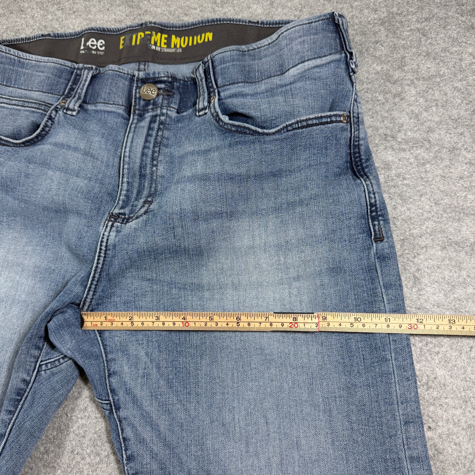 Lee Extreme Motion Jeans Mens 36x29 Medium Blue Slim Fit Straight Leg Stretch thumbnail 7