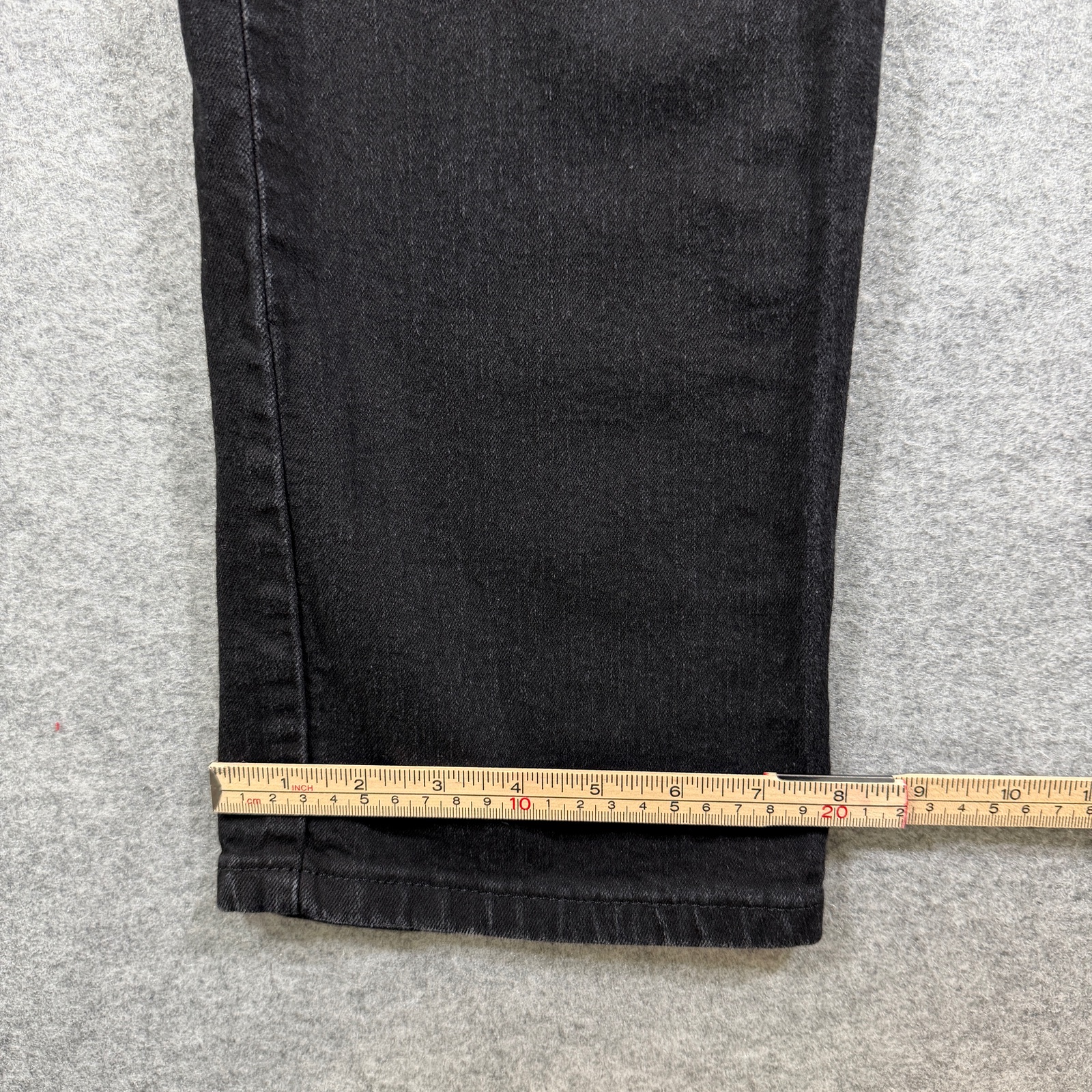 Lee Womens Jeans 12 Short Black High Rise Straight Leg Relaxed Fit Slimming Pant thumbnail 9