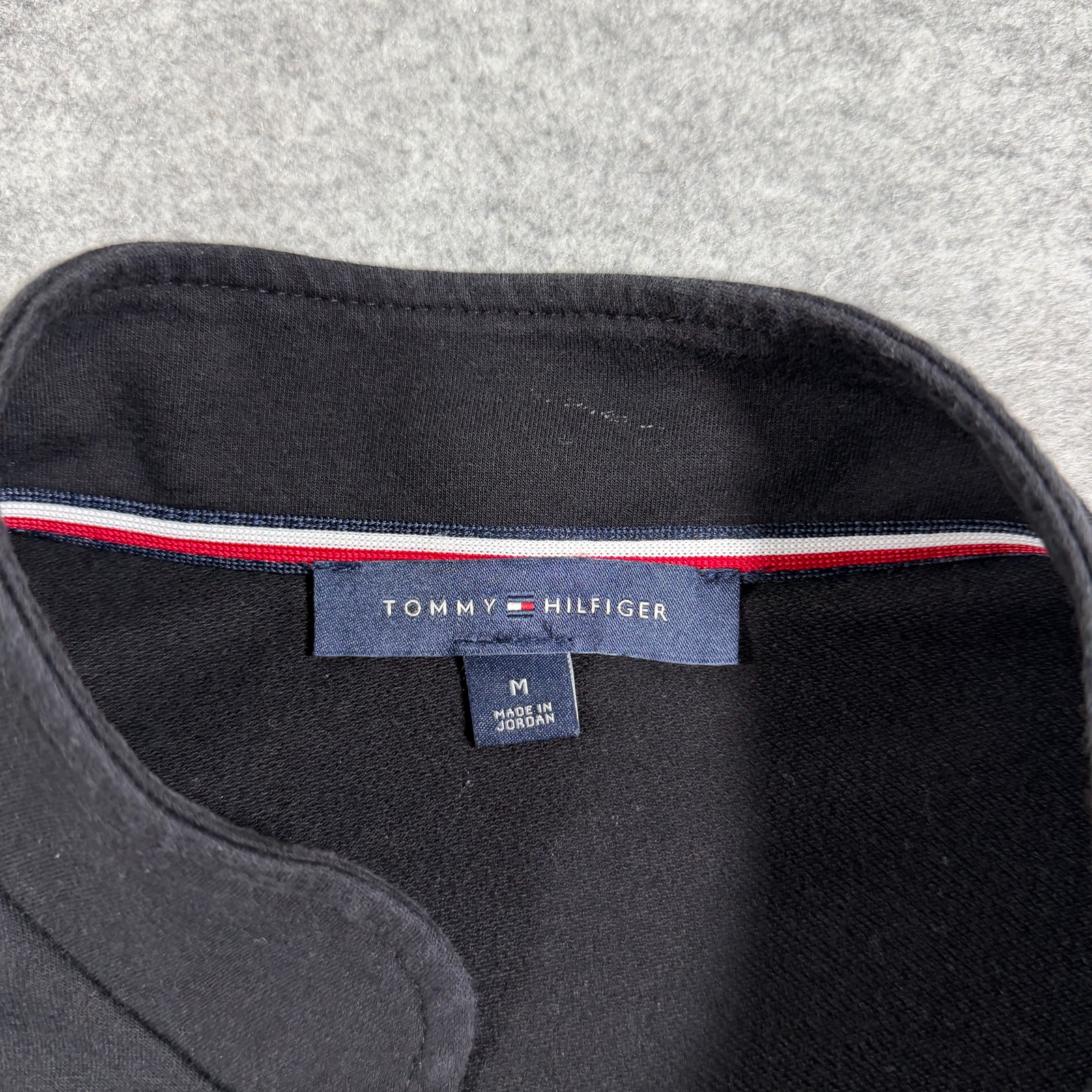 Tommy Hilfiger Military Jacket Womens M Black Gold Button Double Breasted Blazer thumbnail 4
