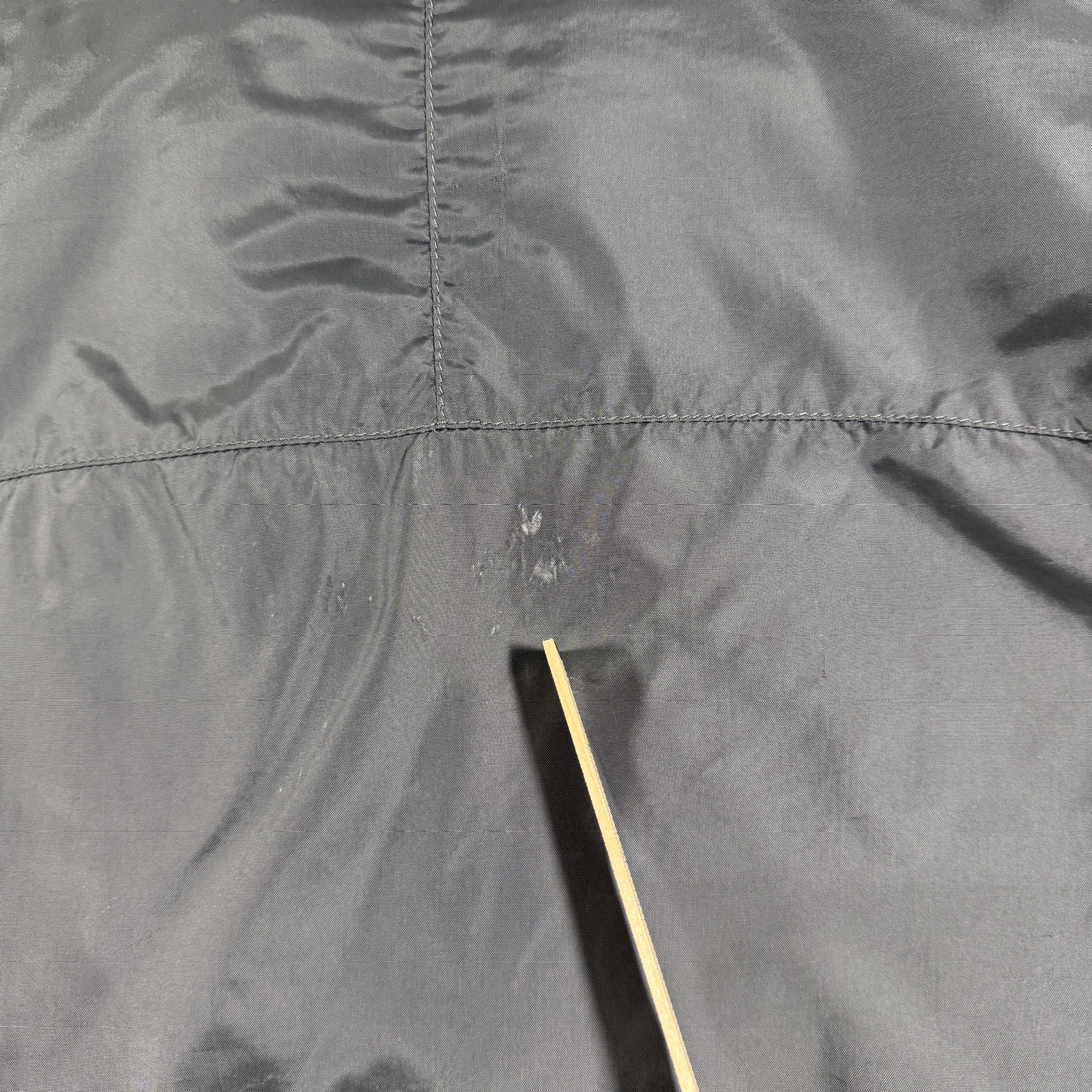 The North Face Puffer Jacket Mens L Dark Gray Full Zip Insulated Outdoor FLAWS thumbnail 4
