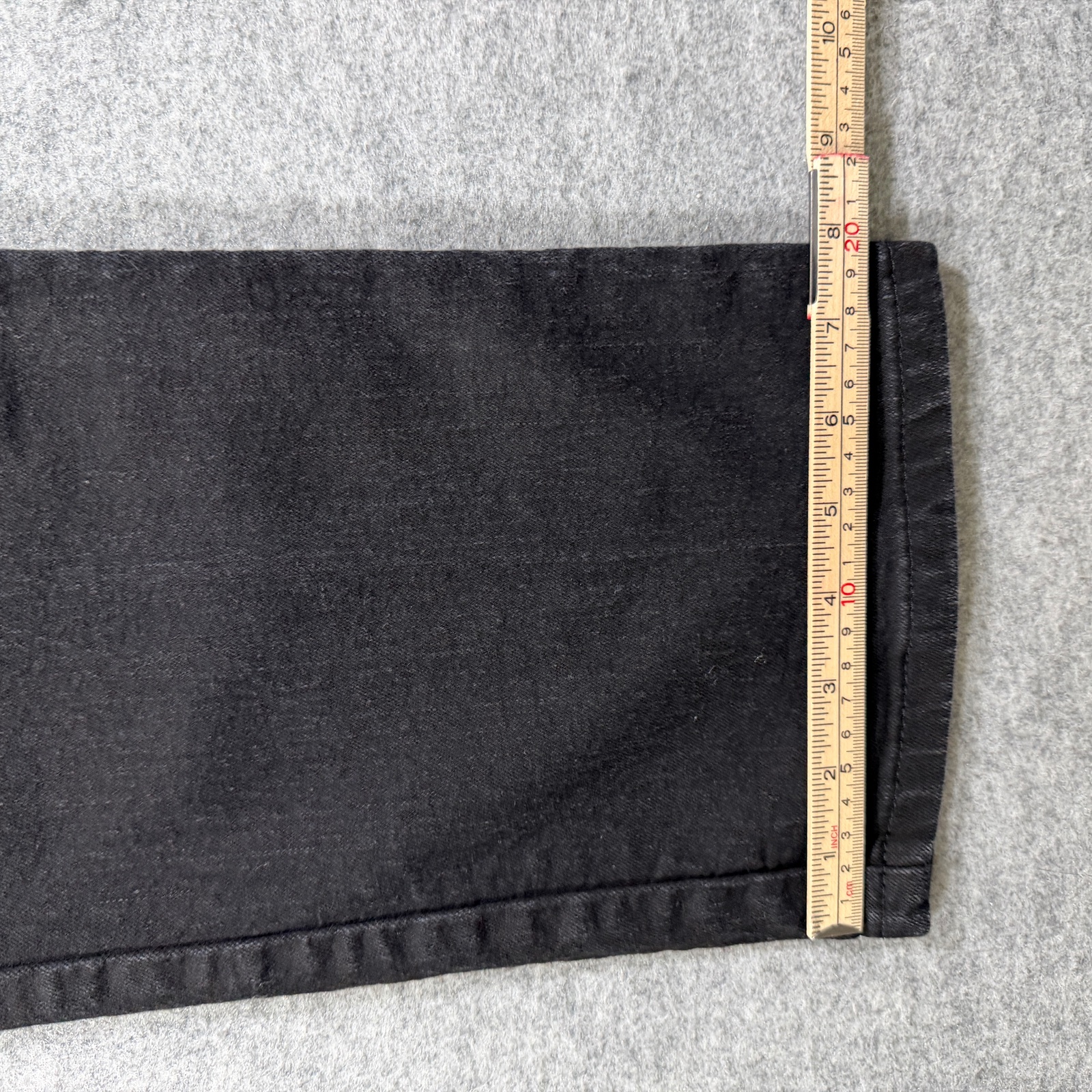 Lee Straight Leg Jeans Womens 12Short Black High Rise Relaxed Fit Slimming Denim thumbnail 9