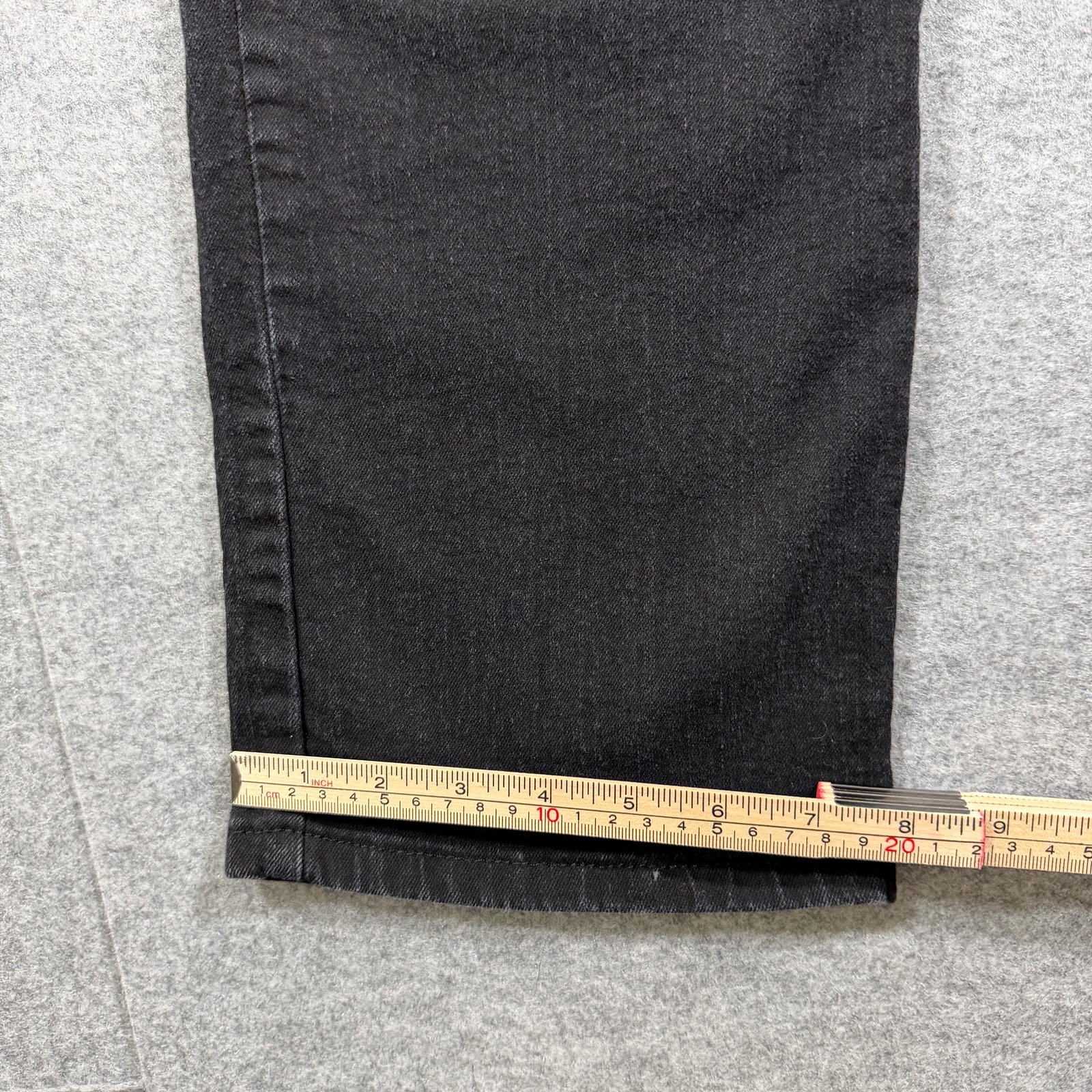Lee Jeans Womens 12 Short Black Slimming Relaxed Fit Straight Leg High Rise thumbnail 9