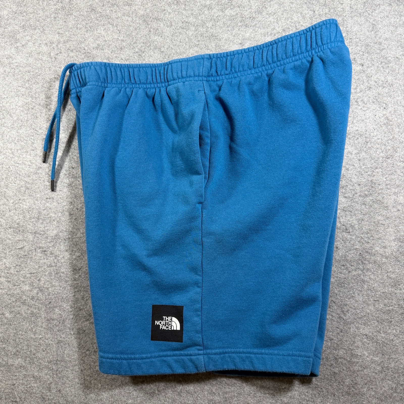 The North Face Half Dome Fleece Shorts Mens L Blue Elastic Waist Logo Outdoor thumbnail 3