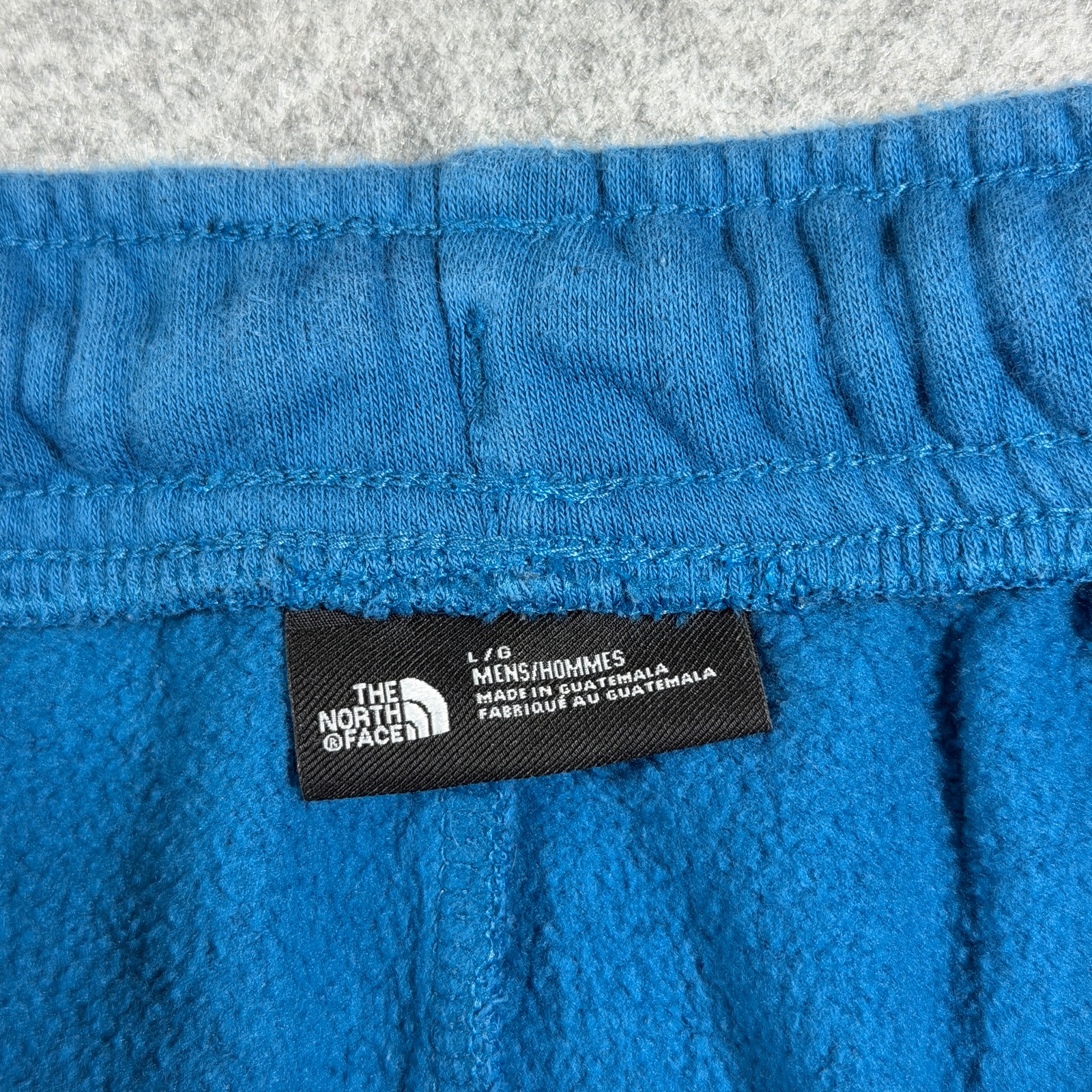 The North Face Half Dome Fleece Shorts Mens L Blue Elastic Waist Logo Outdoor thumbnail 4