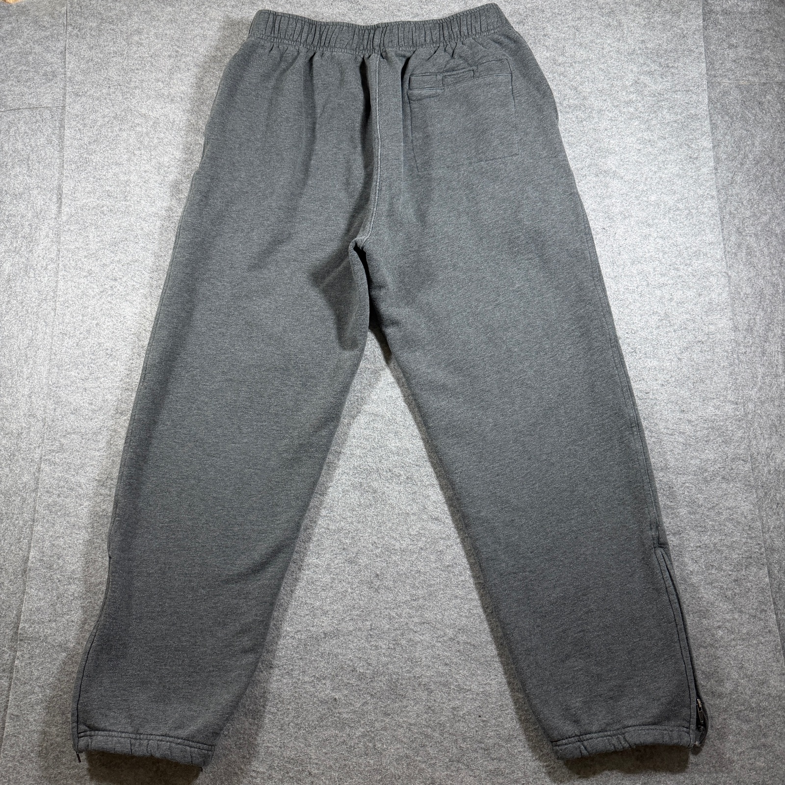 L.L.Bean Heavyweight Sweatpants Mens M Gray Cotton Fleece Drawstring Lounge thumbnail 2