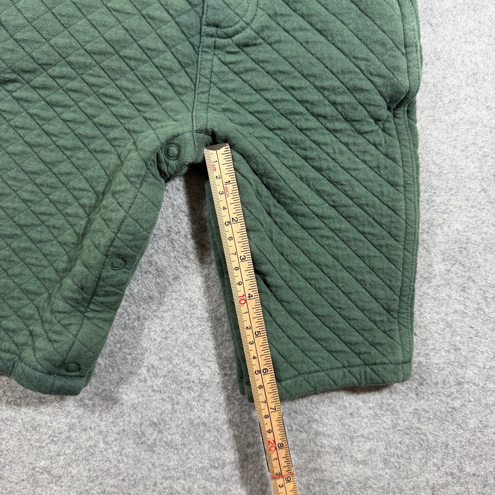 Carhartt Quilted Bib Overalls Boys 9M Olive Green Insulated Cotton Snap Strap thumbnail 9