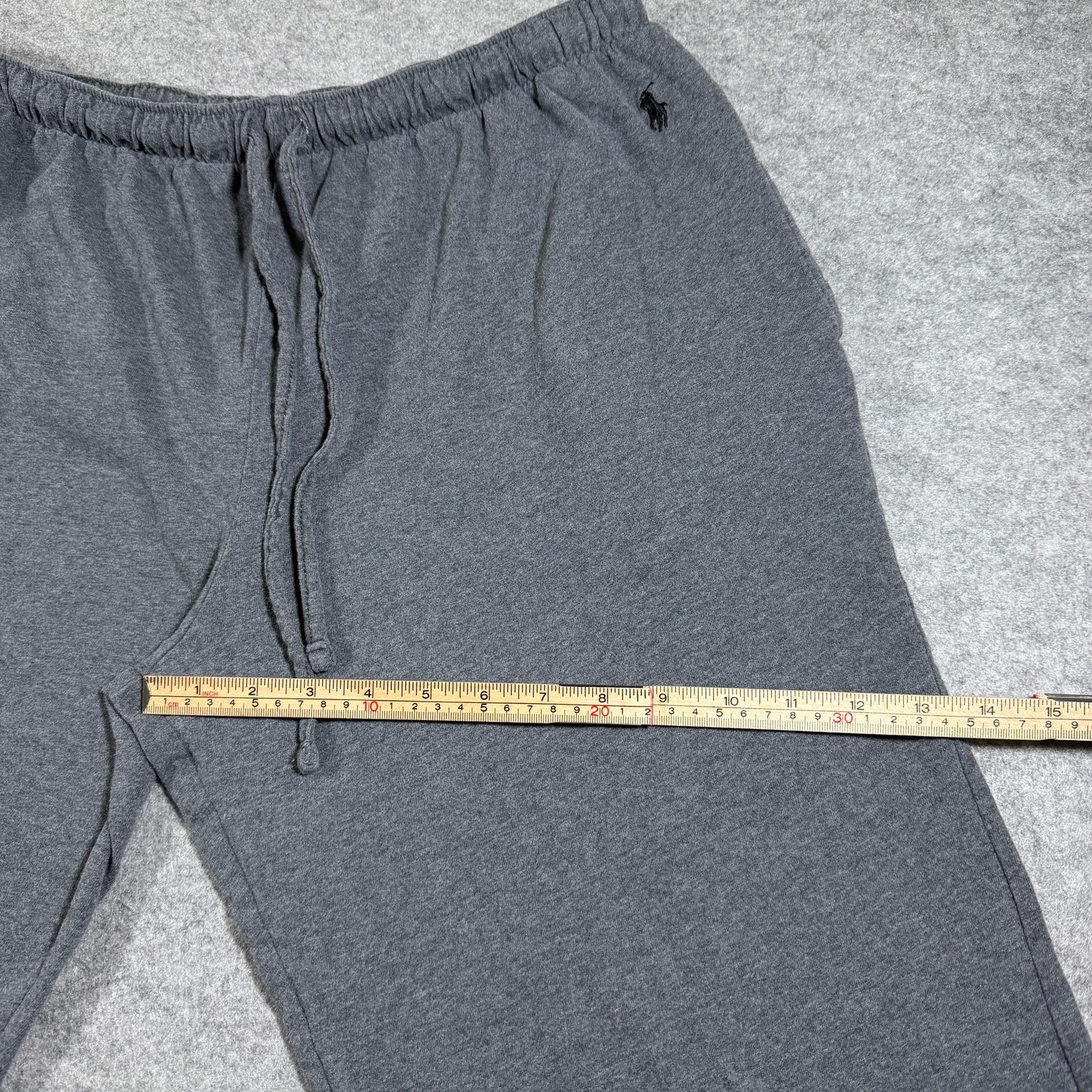 Polo Ralph Lauren Sweatpants Mens L Gray Cotton Pony Logo Lounge Drawstring thumbnail 9