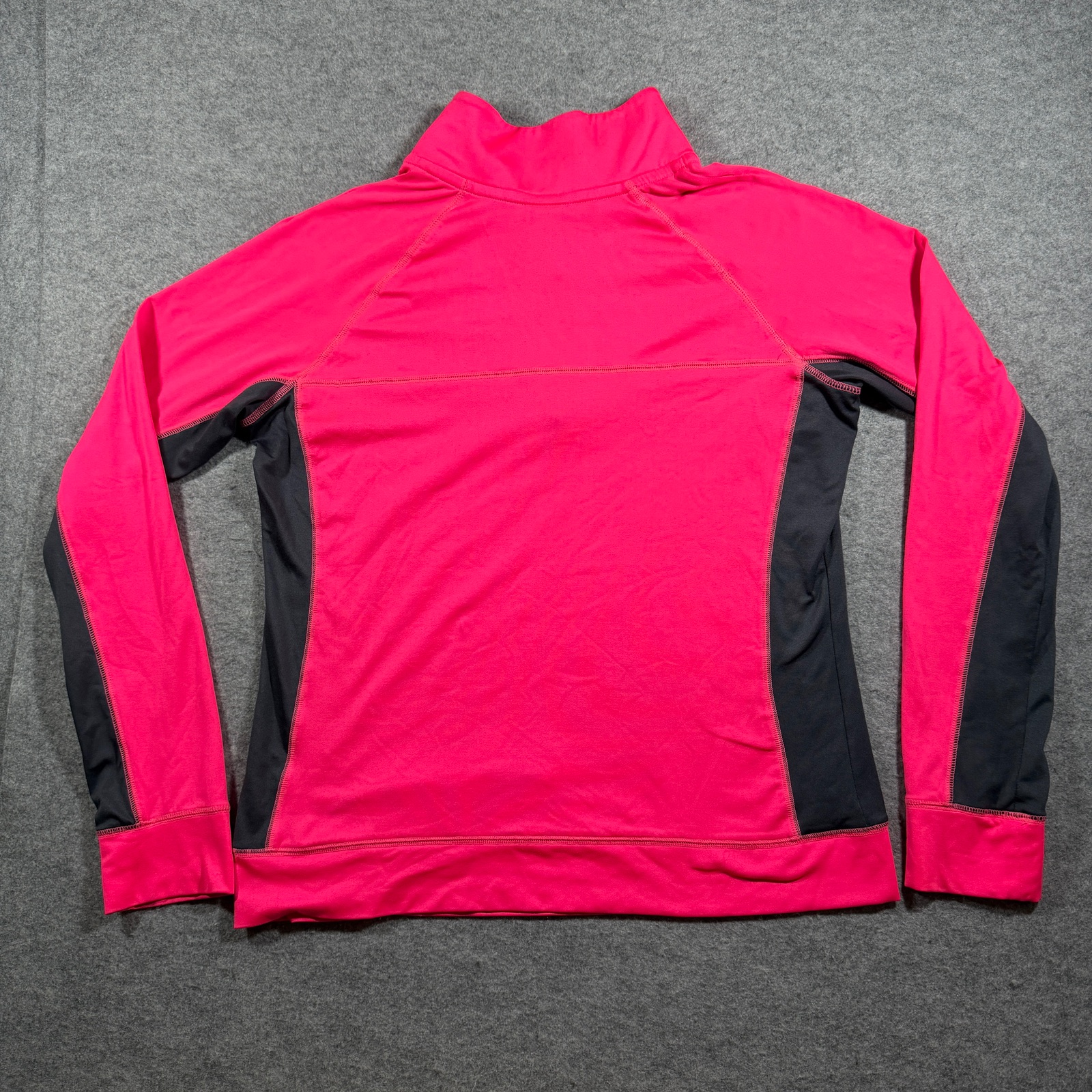 PINK Victoria's Secret Ultimate Quarter Zip Pullover Womens L Pink Black thumbnail 2
