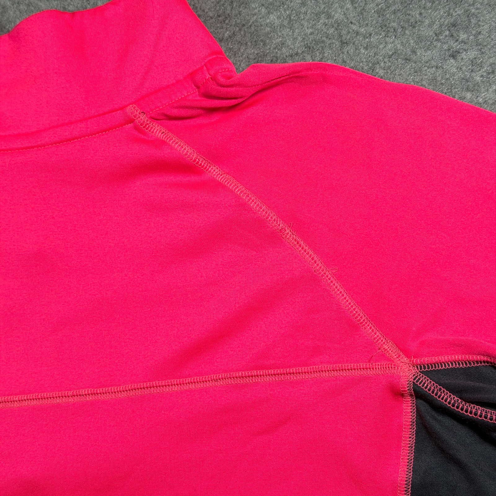 PINK Victoria's Secret Ultimate Quarter Zip Pullover Womens L Pink Black thumbnail 5