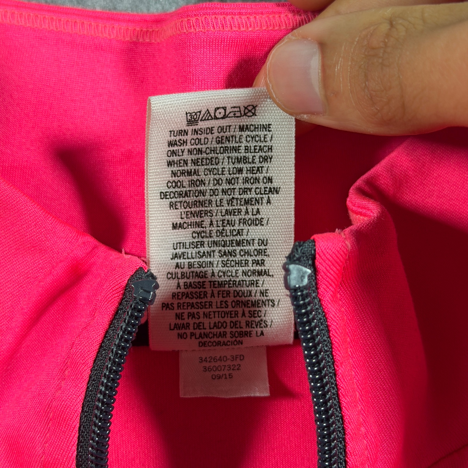 PINK Victoria's Secret Ultimate Quarter Zip Pullover Womens L Pink Black thumbnail 9