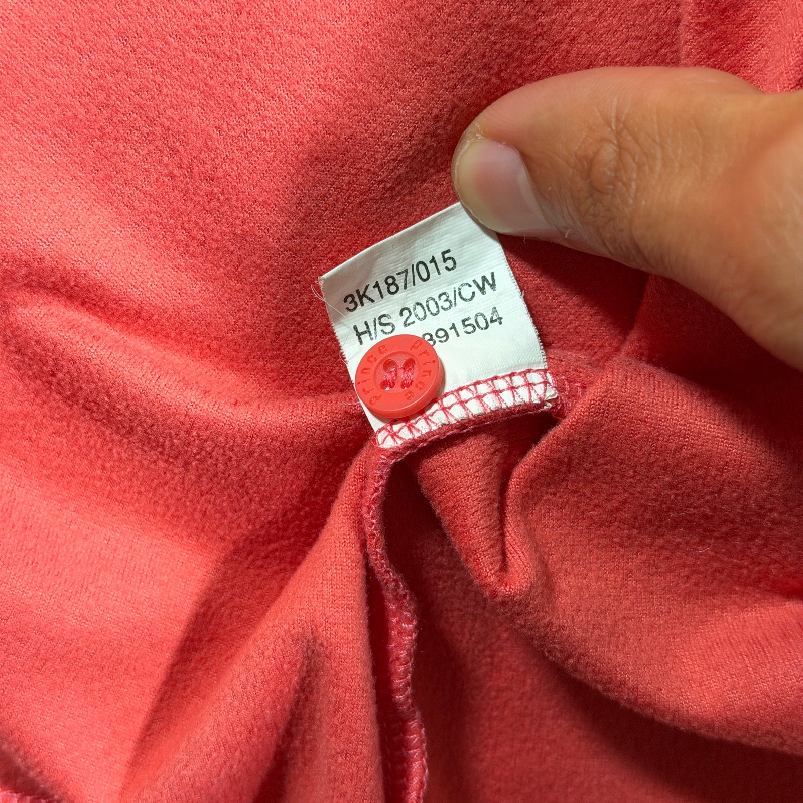 Vintage Prince Tennis Cardigan Womens M Red Velour One Button Athletic Warm Up thumbnail 10