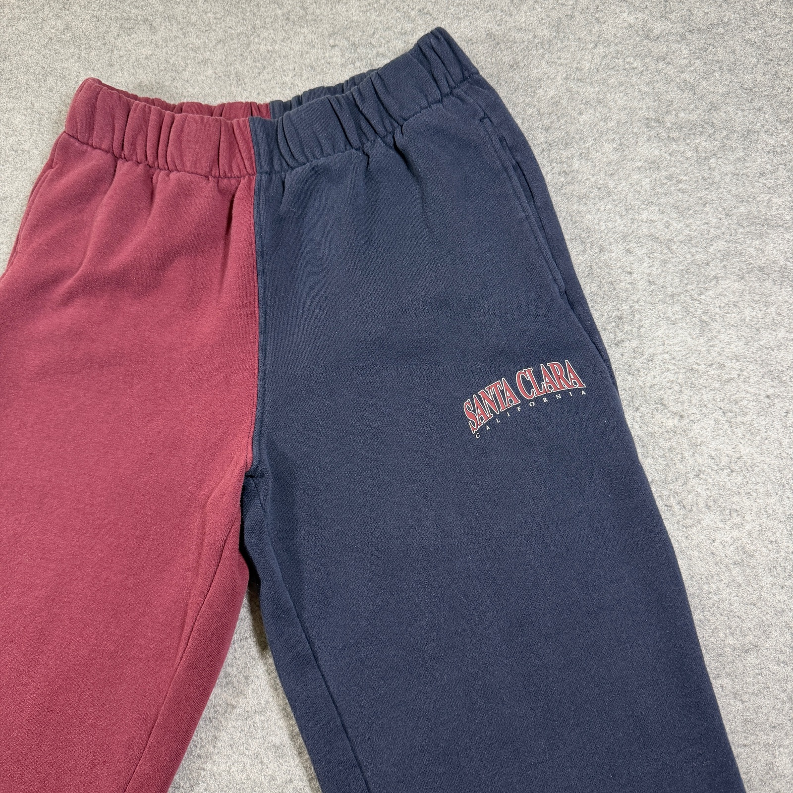 Hollister Joggers Womens XS Maroon Navy Color Block Santa Clara Sweatpants thumbnail 5
