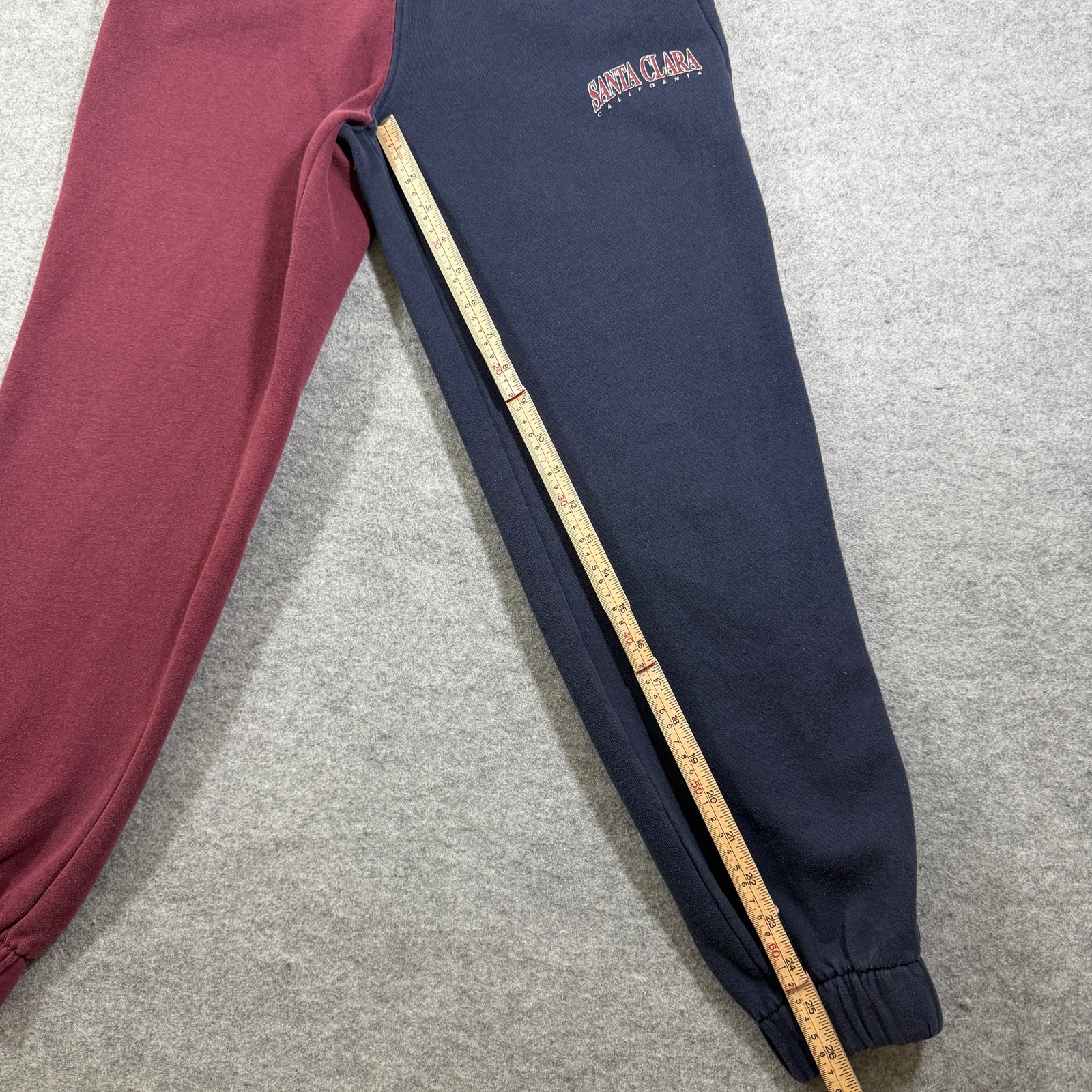 Hollister Joggers Womens XS Maroon Navy Color Block Santa Clara Sweatpants thumbnail 7