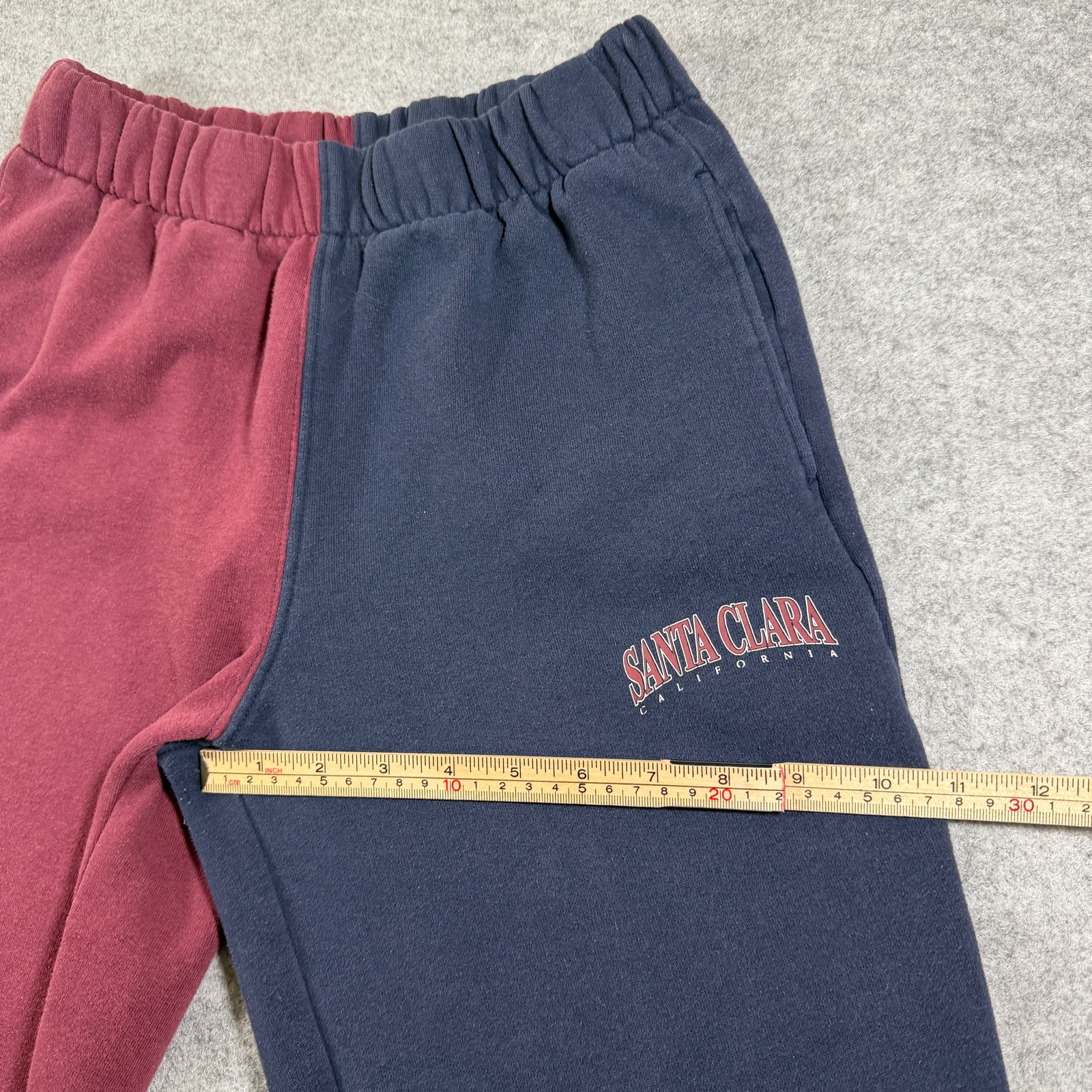 Hollister Joggers Womens XS Maroon Navy Color Block Santa Clara Sweatpants thumbnail 8