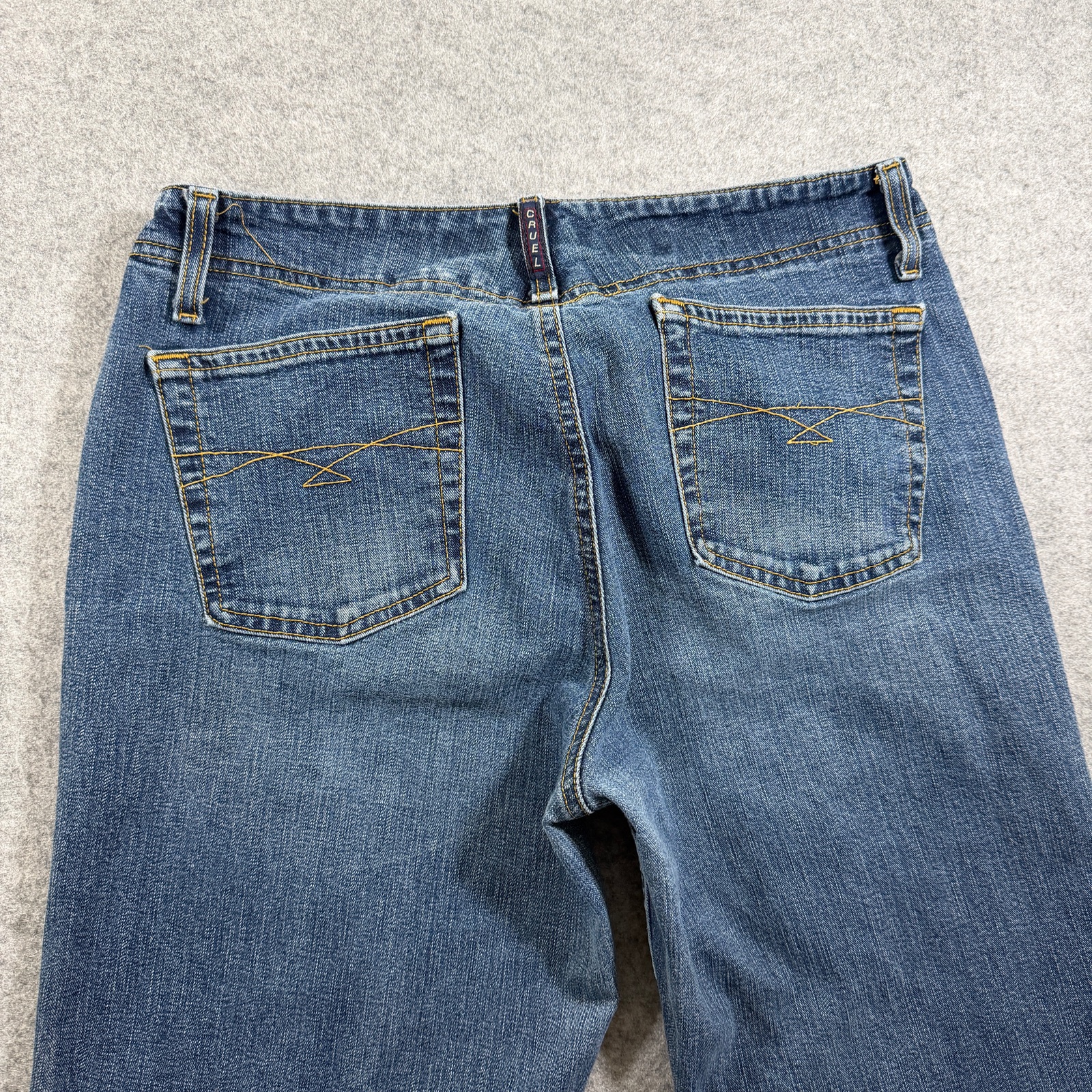 Cruel Girl Bootcut Jeans Womens 11 Long Medium Dark Wash Denim Stretch Western thumbnail 9