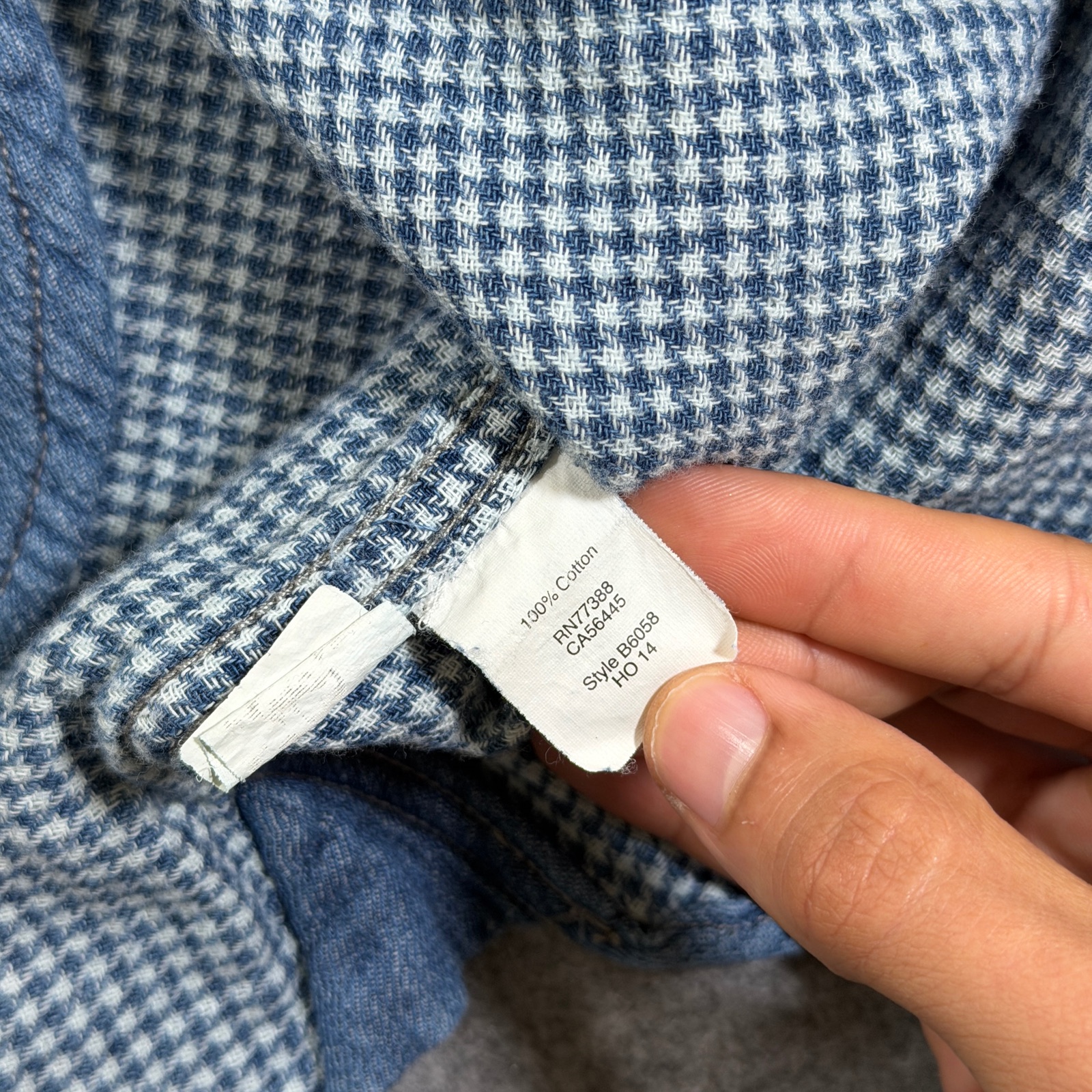 Madewell Popover Shirt Dress Womens M Denim Blue Plaid Collar Cotton Chambray thumbnail 11