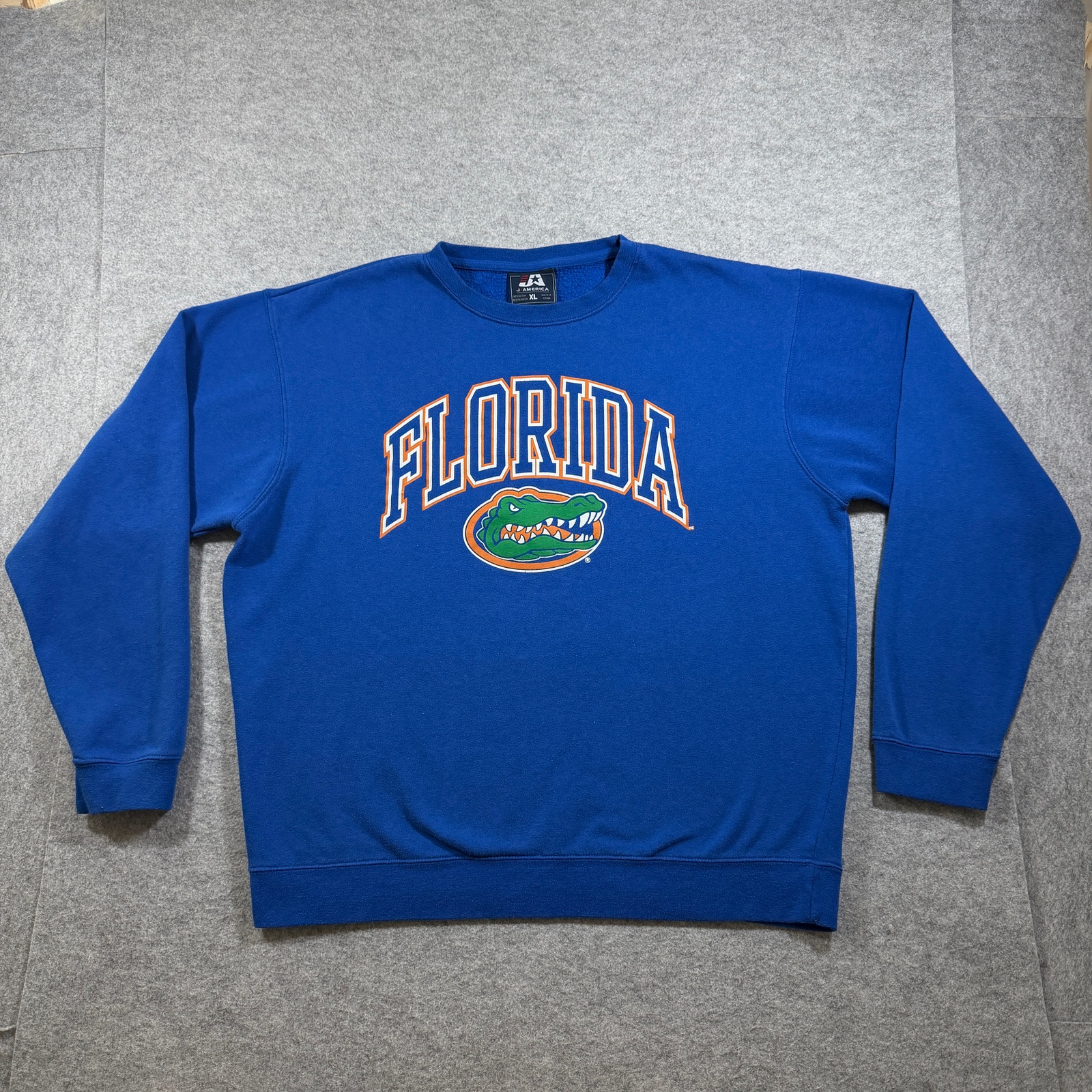 Vintage Florida Gators Sweatshirt Mens XL Blue Crewneck Graphic Print NCAA SEC