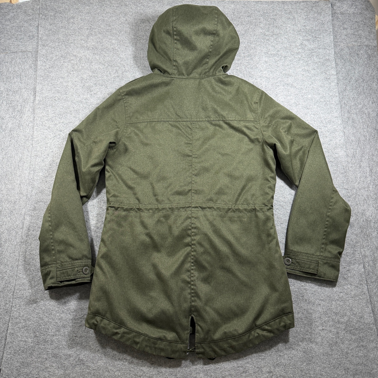 Oakley Field Jacket Mens S/P Olive Green Hooded Faux Fur Trim Military Sherpa thumbnail 2