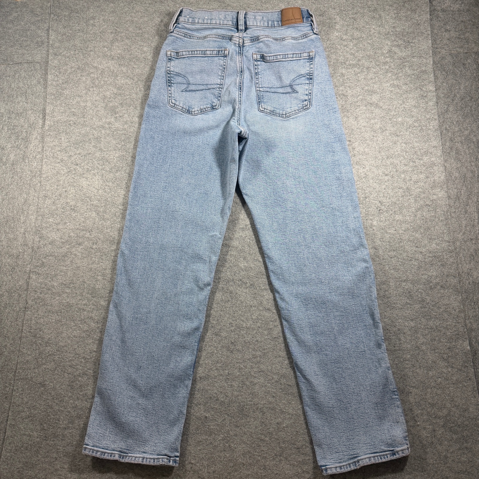 American Eagle 90s Boyfriend Jeans Womens 6 Regular Light Blue Highest Rise thumbnail 2