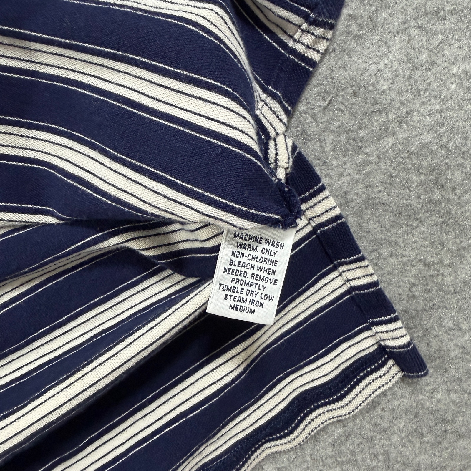 Vintage Polo Ralph Lauren Golf Polo Mens M Navy Striped 1999 US Open Pinehurst thumbnail 12