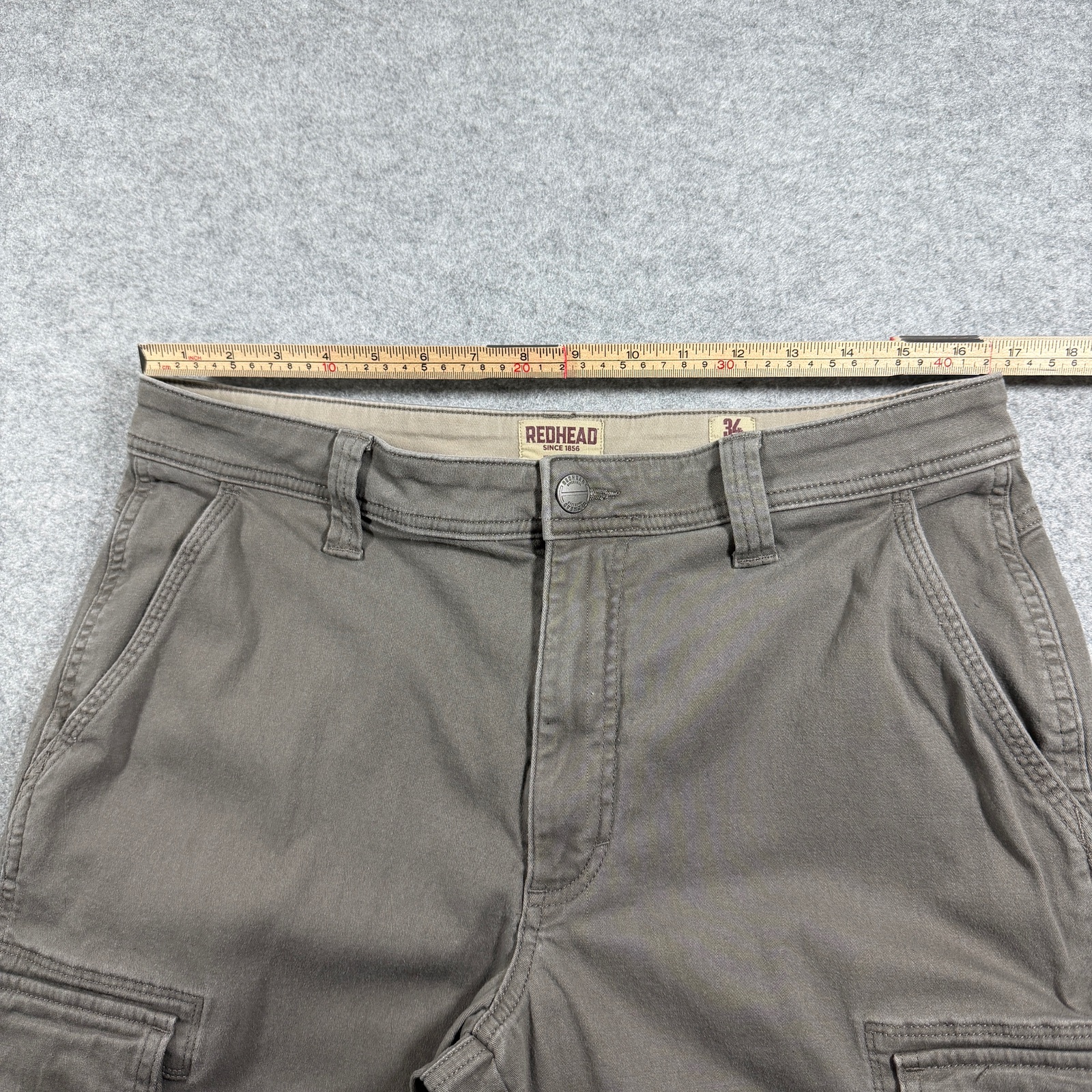 RedHead Cargo Pants Mens 34x32 Gray Flannel Lined Fleece Outdoor Hunting Hiking thumbnail 7