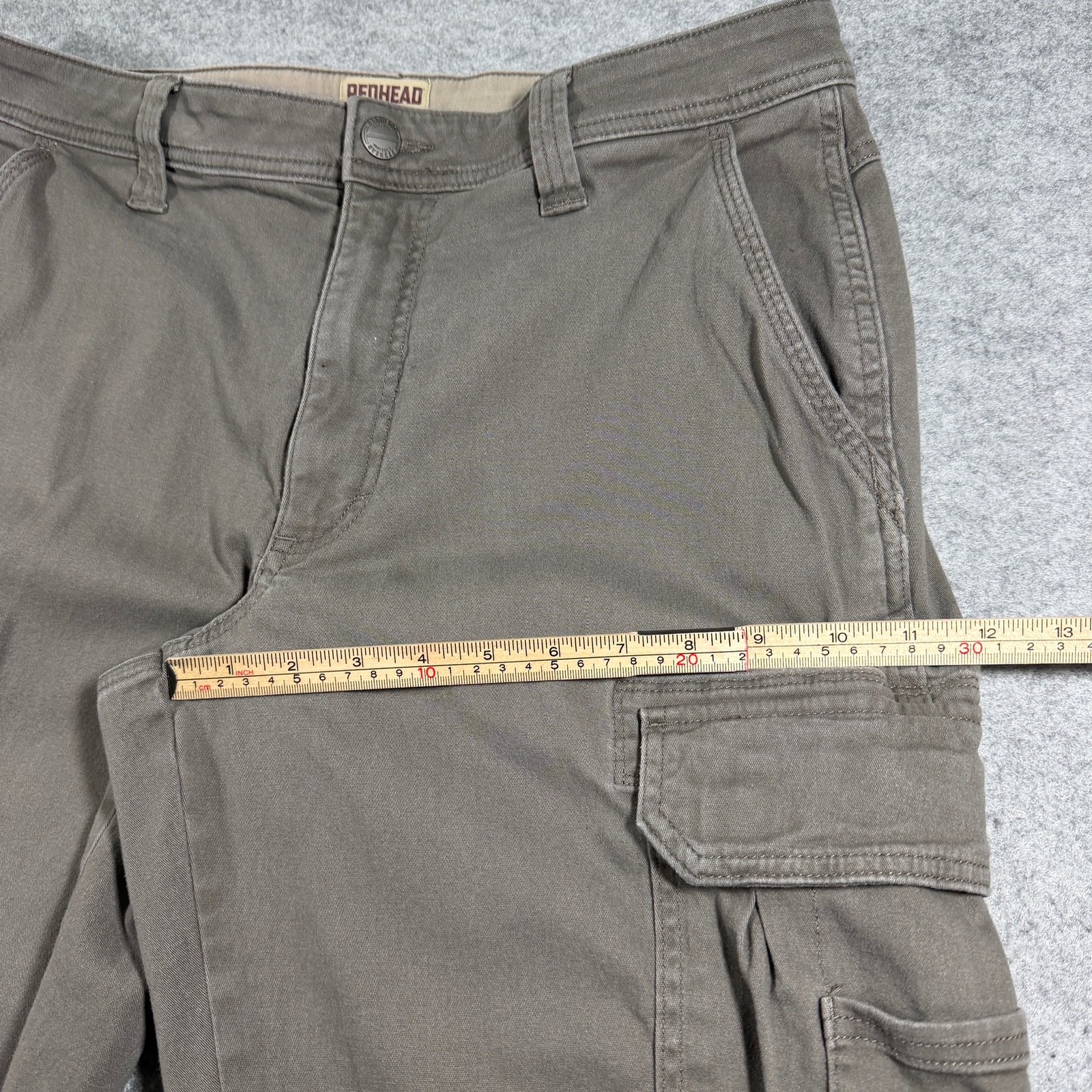 RedHead Cargo Pants Mens 34x32 Gray Flannel Lined Fleece Outdoor Hunting Hiking thumbnail 9