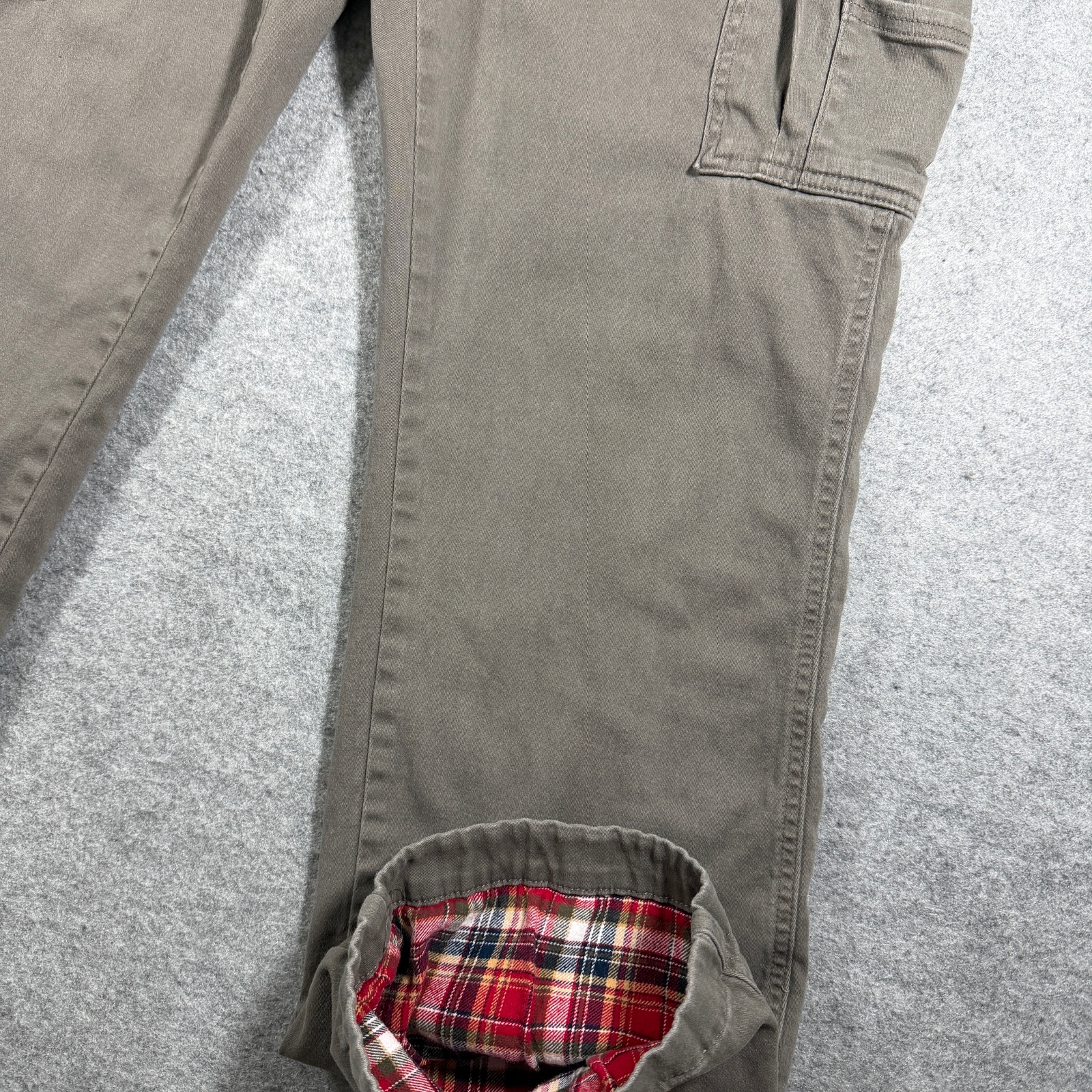 RedHead Cargo Pants Mens 34x32 Gray Flannel Lined Fleece Outdoor Hunting Hiking thumbnail 11