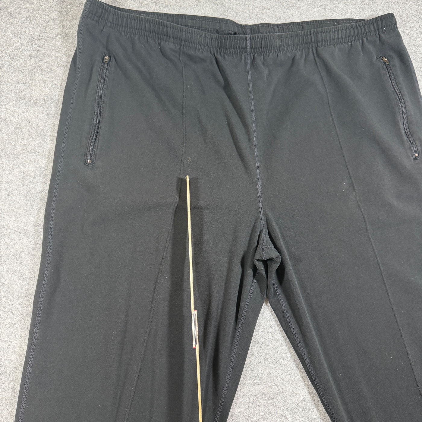 Nike Sweatpants Mens L Black Tapered Zip Pockets Drawstring Athletic Zip Ankles thumbnail 3