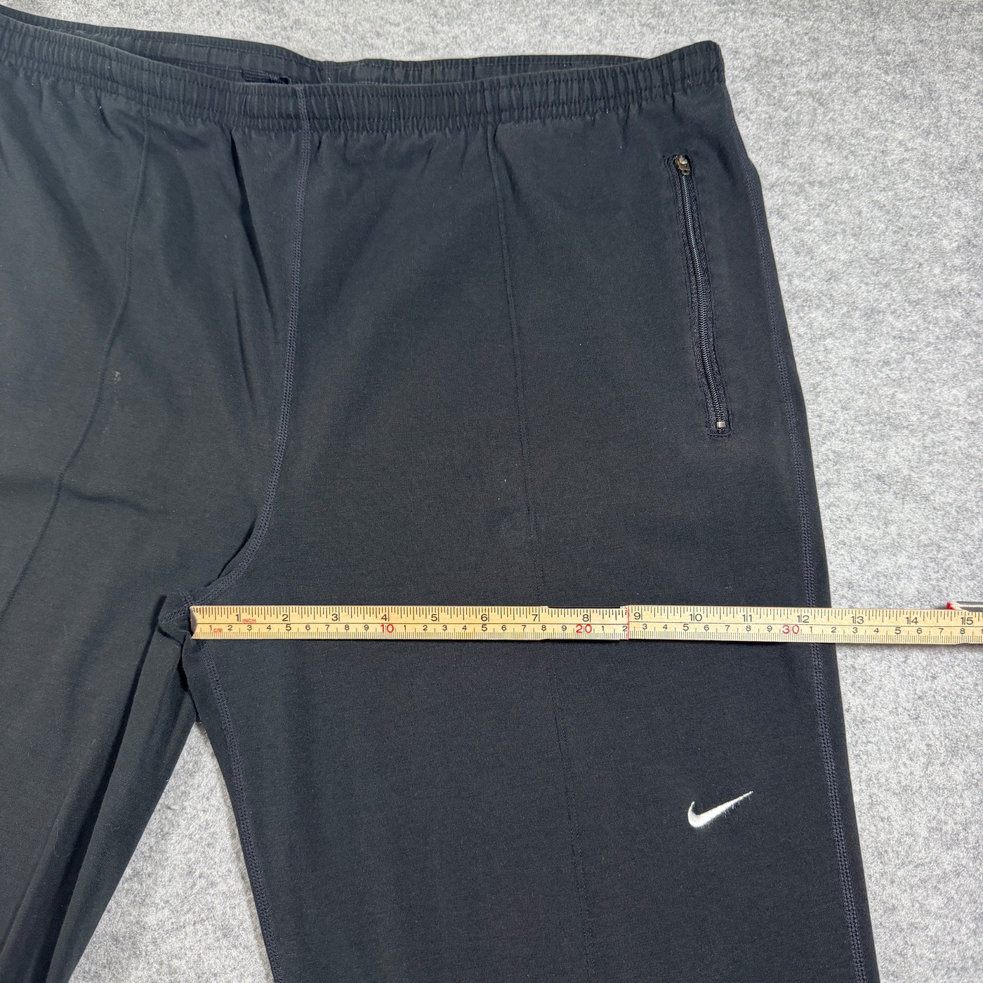 Nike Sweatpants Mens L Black Tapered Zip Pockets Drawstring Athletic Zip Ankles thumbnail 8