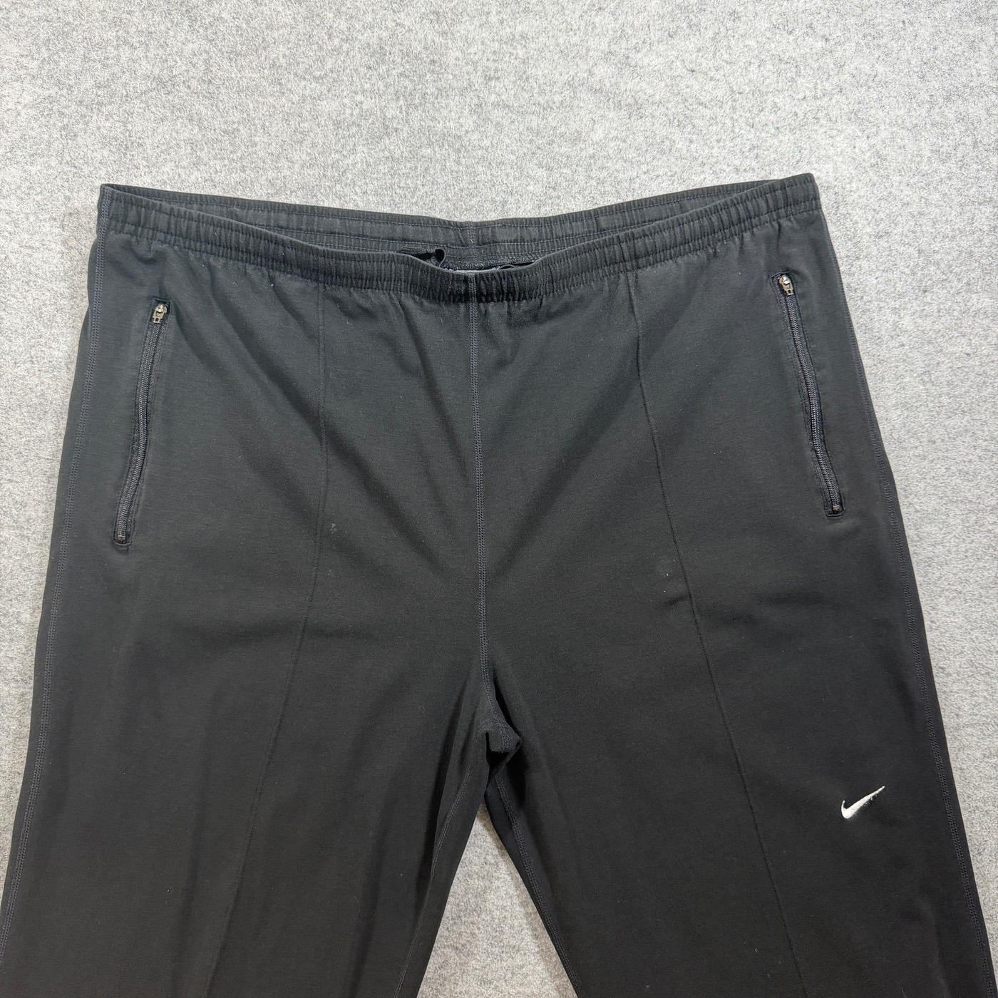 Nike Sweatpants Mens L Black Tapered Zip Pockets Drawstring Athletic Zip Ankles thumbnail 12