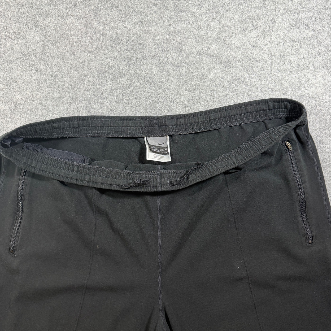 Nike Sweatpants Mens L Black Tapered Zip Pockets Drawstring Athletic Zip Ankles thumbnail 13