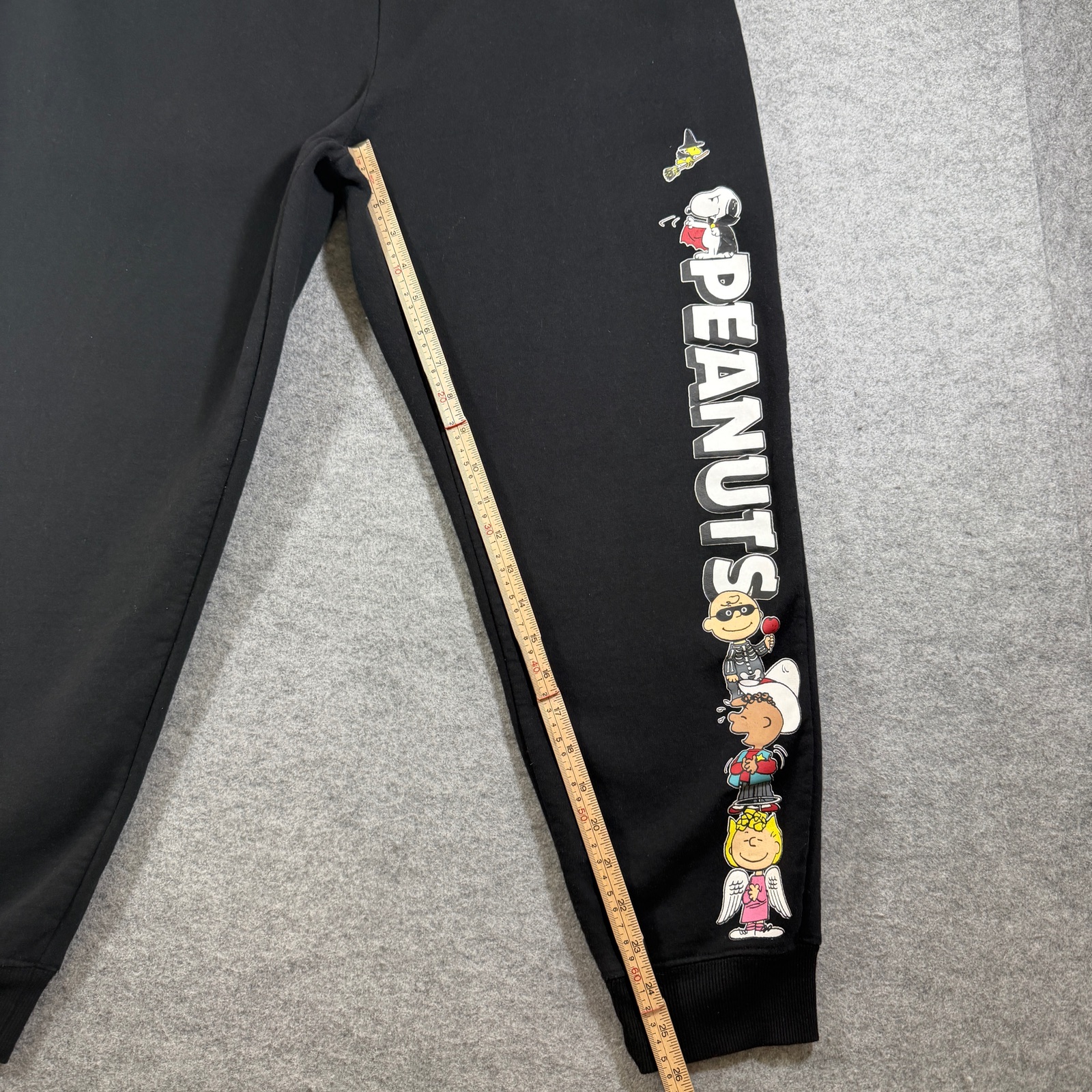 Peanuts Joggers Mens XXXL Black Halloween Graphic Sweatpants Cotton Blend thumbnail 7
