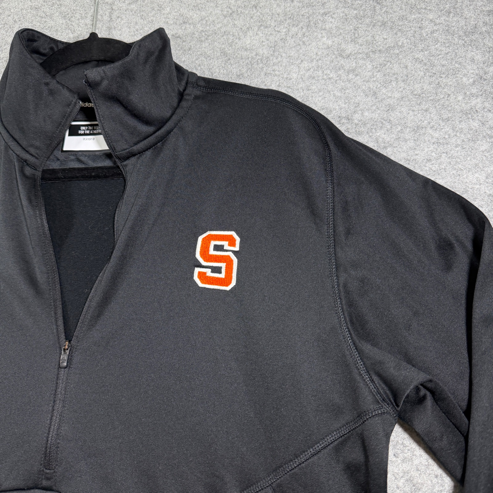 Adidas Syracuse Orange 1/4 Zip Pullover Mens M Black AEROREADY NCAA Athletic thumbnail 5